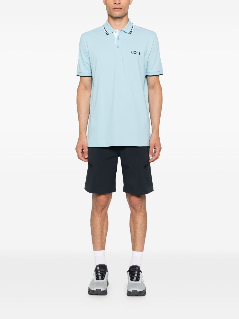 tipped-collar polo shirt - 2