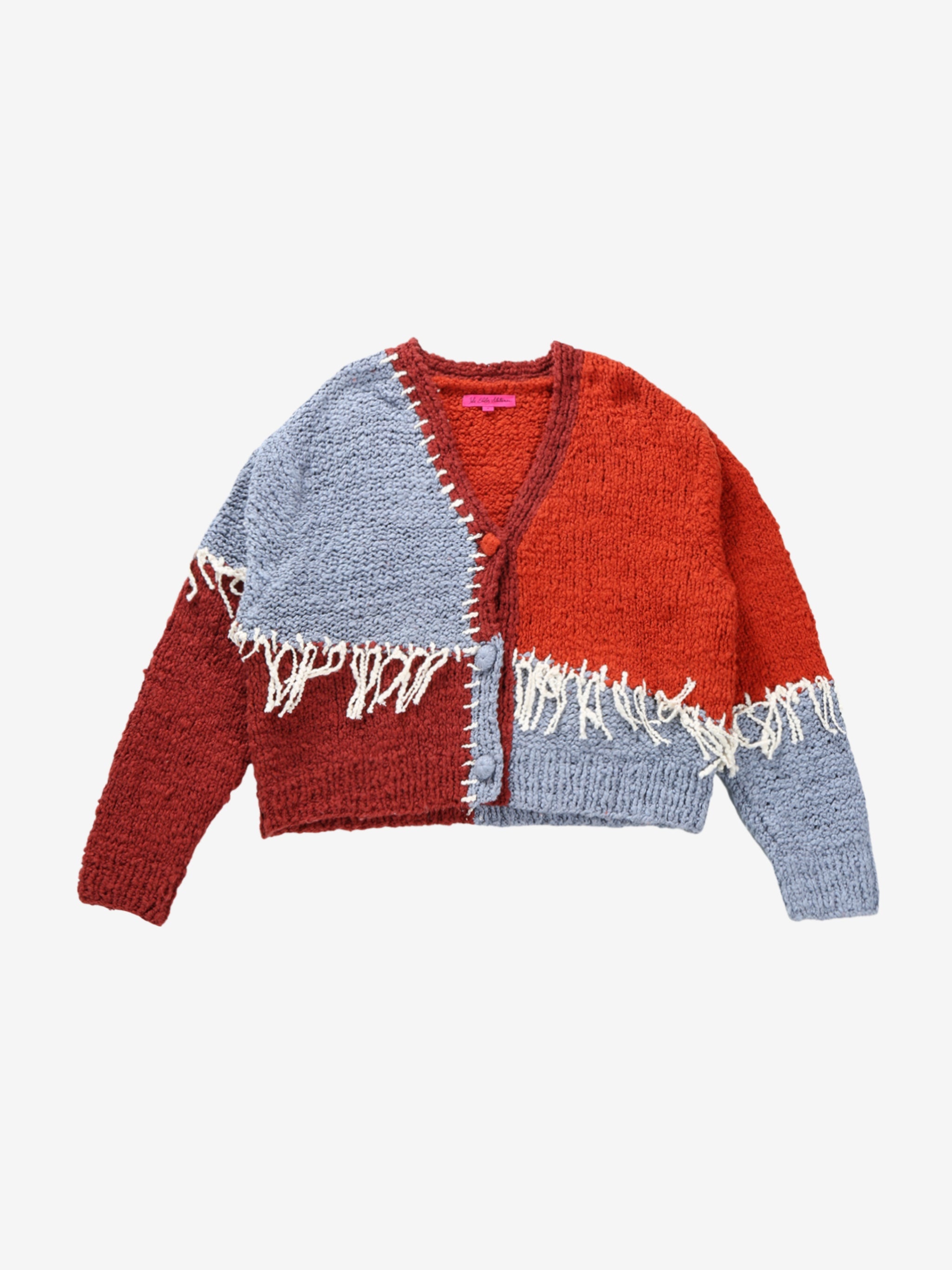 THE ELDER STATESMAN - Women Patchwork Boucle Cardigan - 4