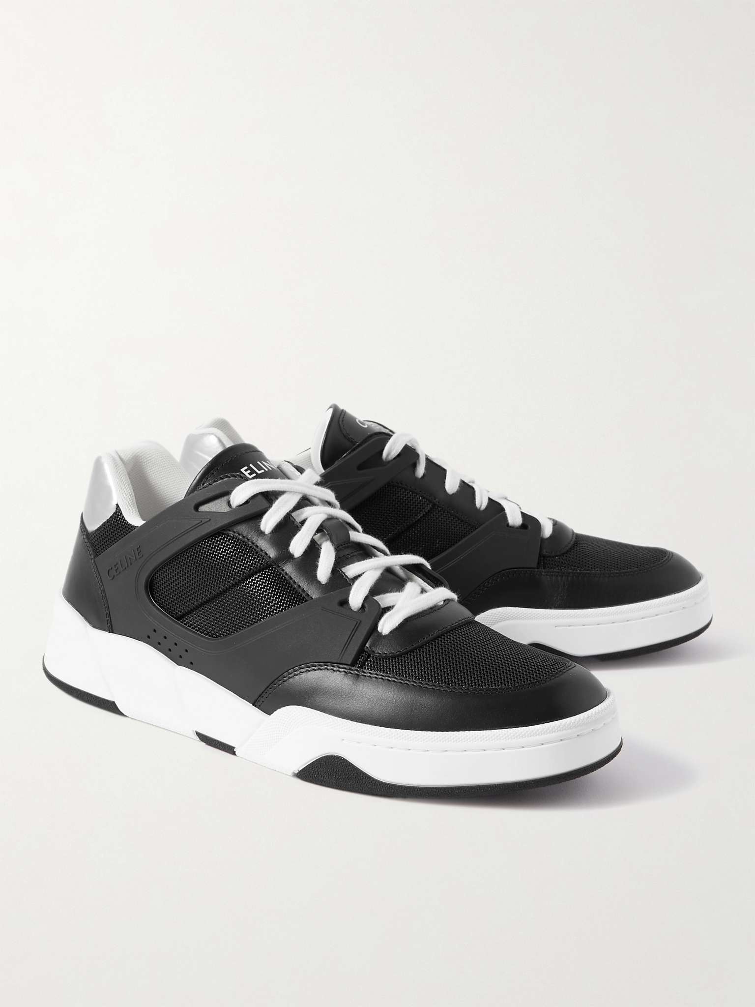 CT-07 Rubber-Trimmed Mesh and Leather Sneakers - 4