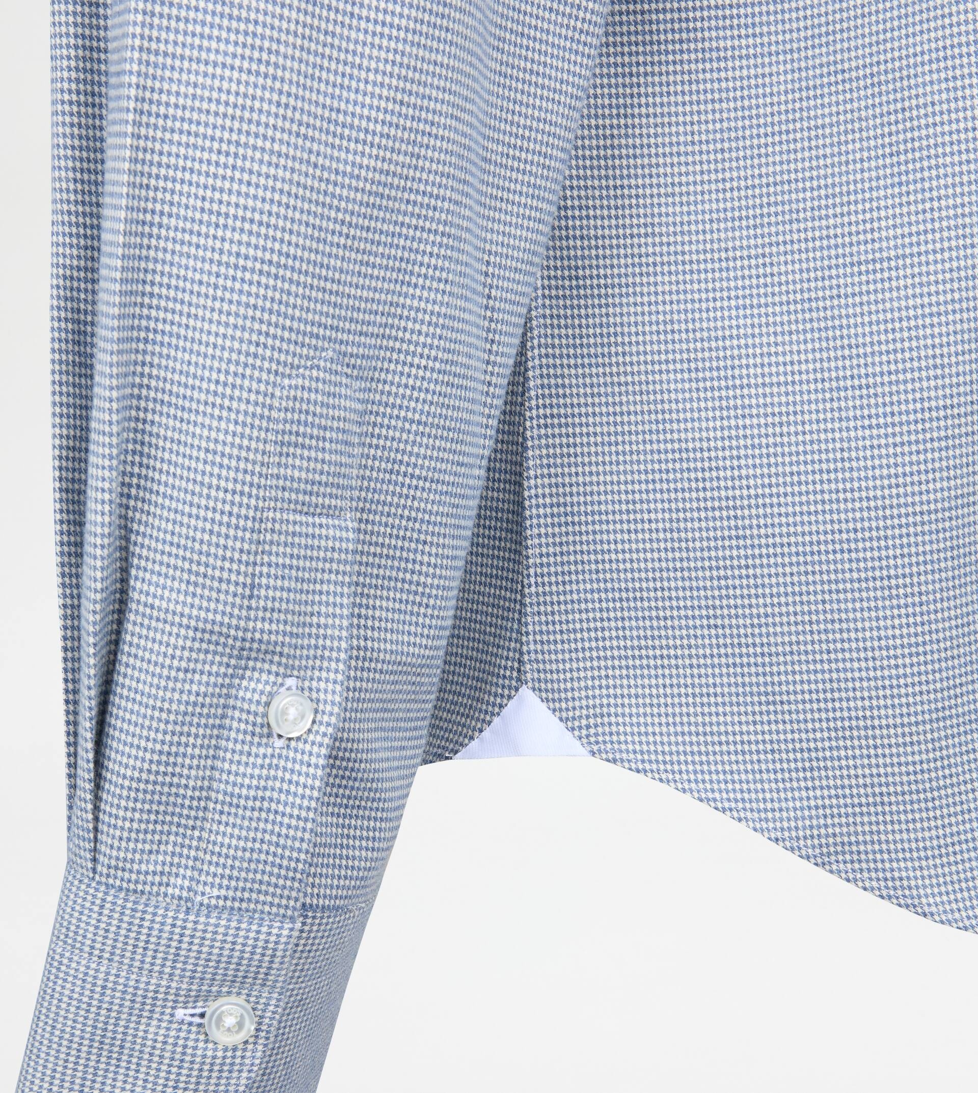 SHIRT IN COTTON - BLUE, WHITE - 8