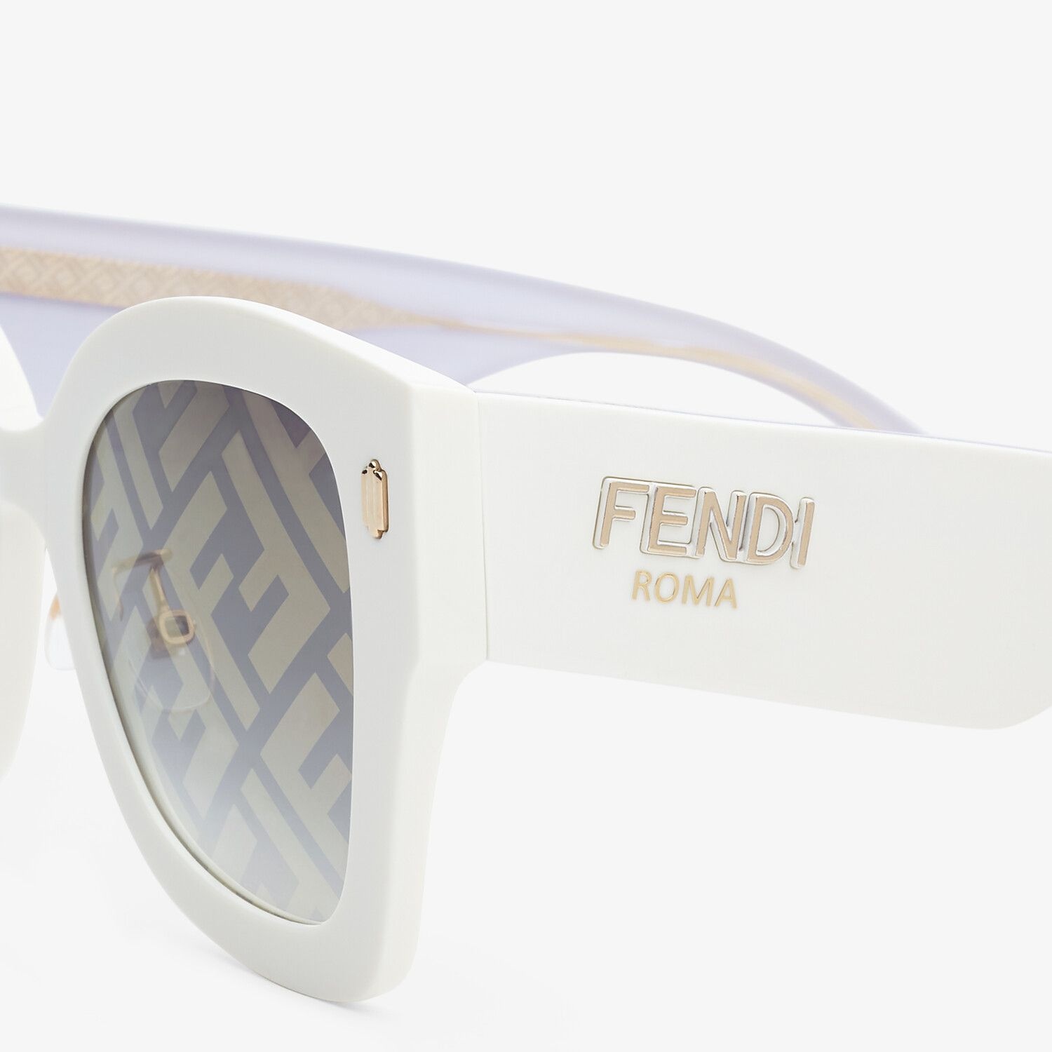 White acetate sunglasses - 3