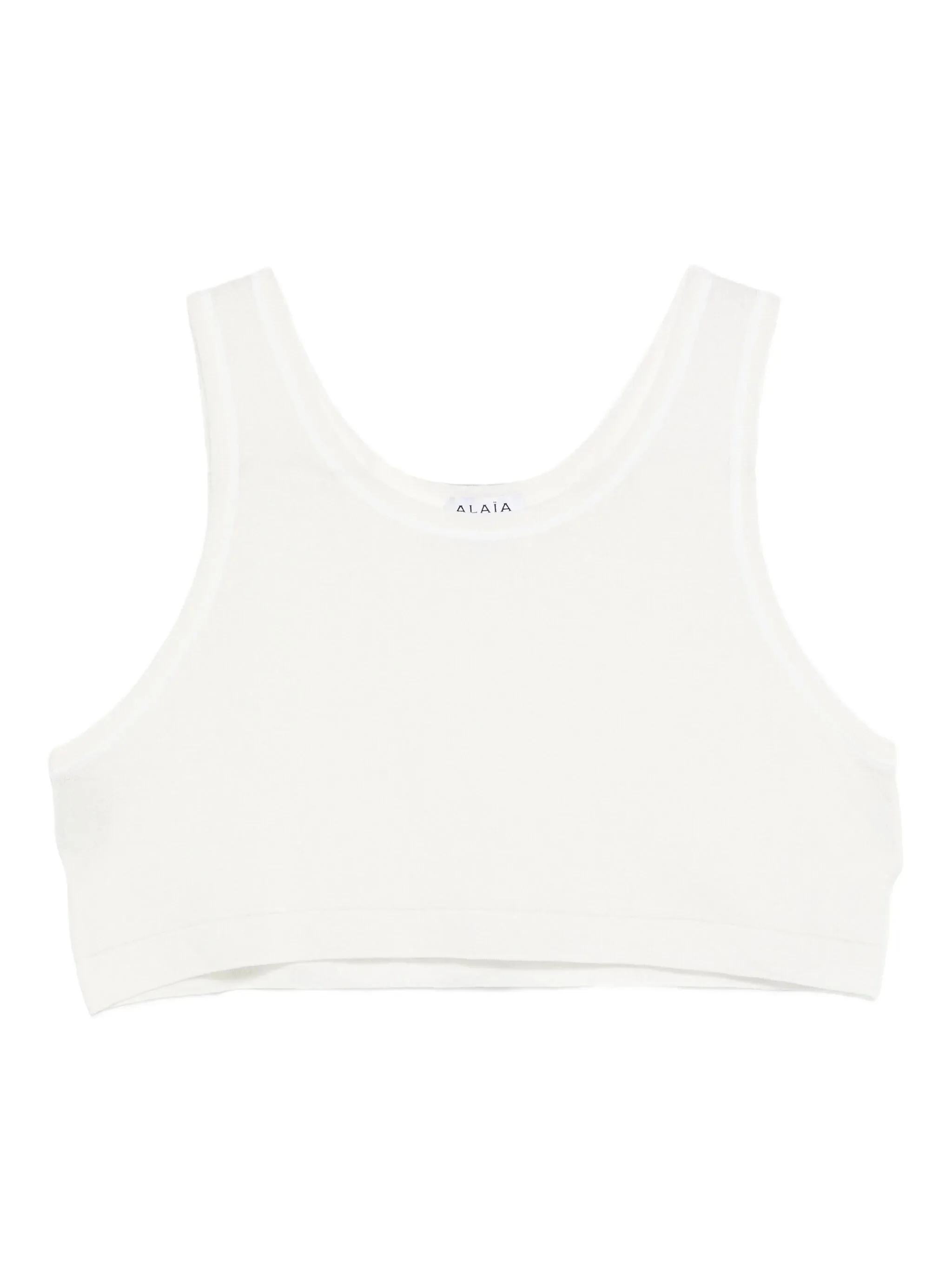 sleeveless cropped top - 1