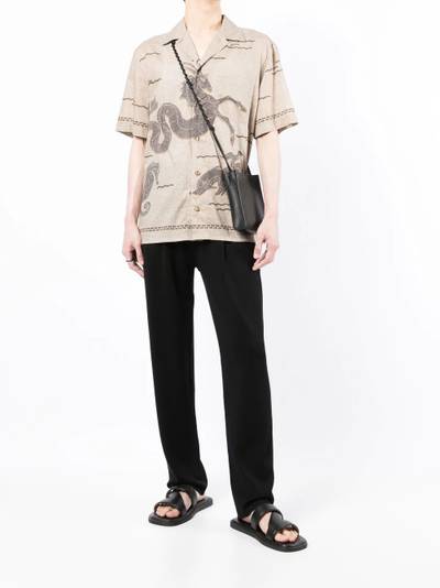 Brioni printed short-sleeve shirt outlook