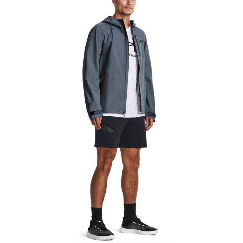 Under Armour Stretch Woven Windbreaker Jacket 'Grey Blue' 1369994-002 - 5