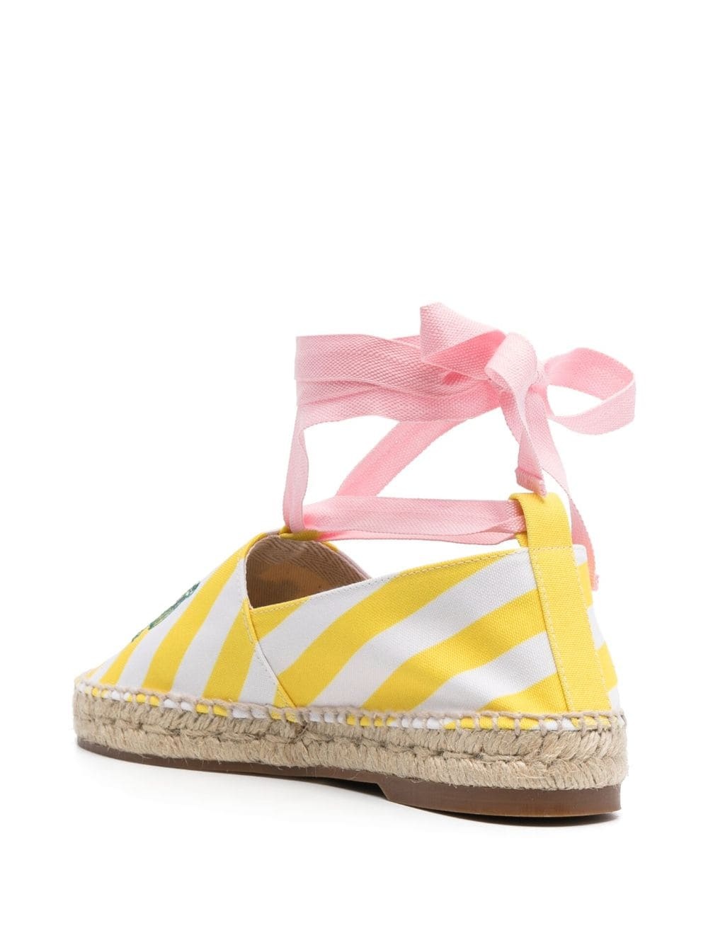striped lace-up espadrilles - 3