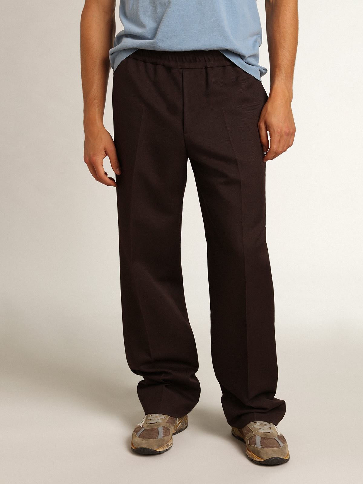 Men's joggers in licorice color - 2