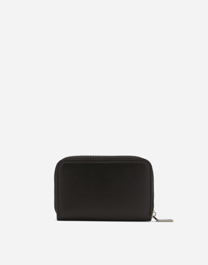 Calfskin nappa wallet with DG logo 3