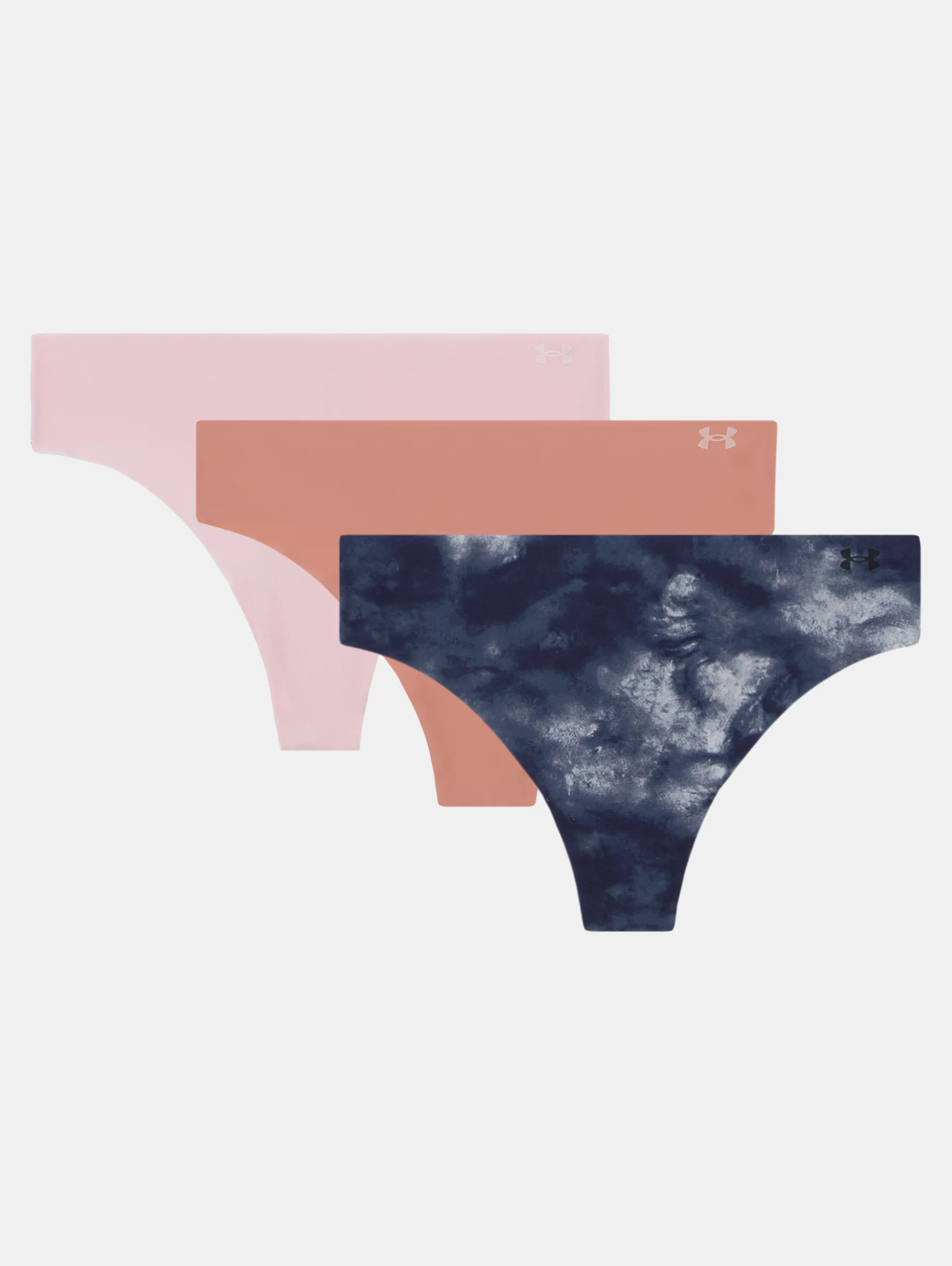 Women's UA Pure Stretch 3-Pack Printed No Show Thong - 4