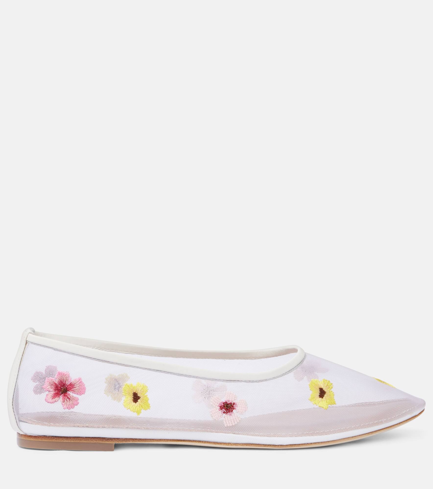 Alba floral mesh ballet flats - 4