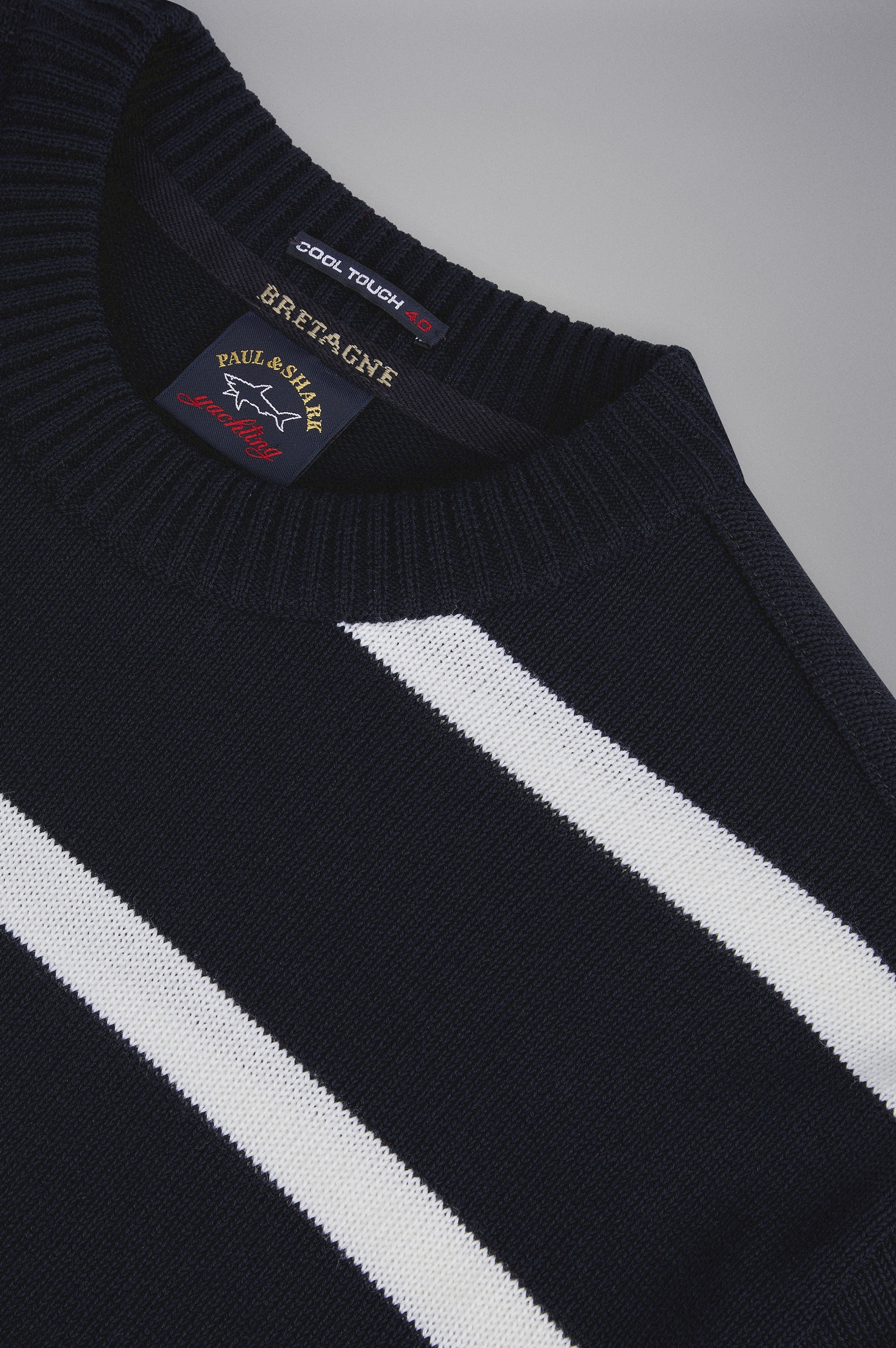 BRETAGNE WOOL CREW NECK WITH ICONIC BADGE - 5