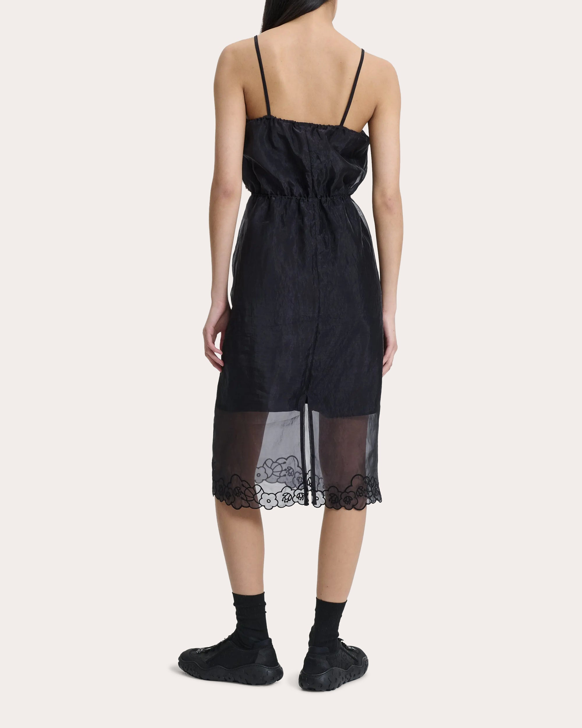 Barr Embroidered Floral Liquid Myrtia Slip Dress - 2