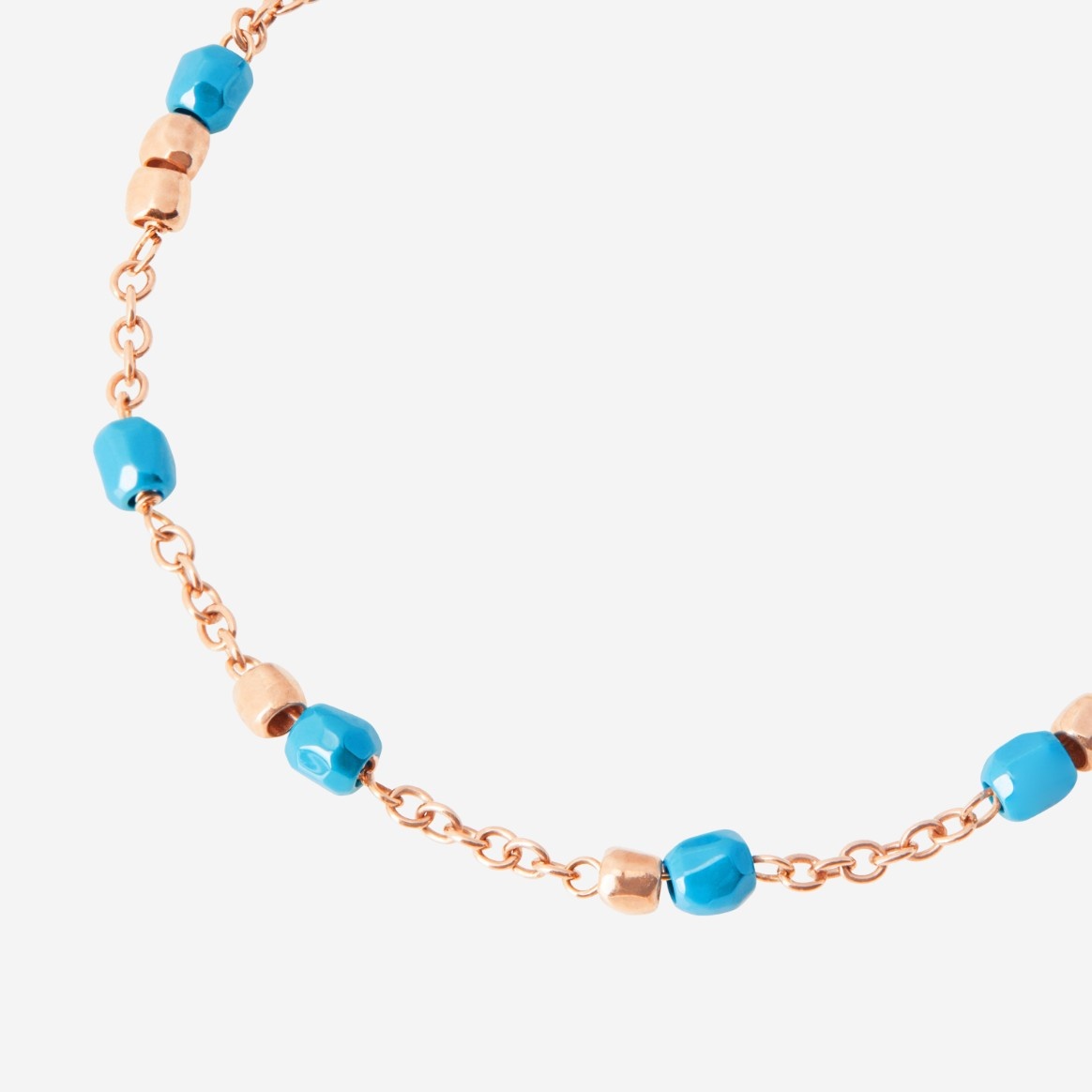 Rose Gold & Ceramic Mini Granelli Bracelet - 2