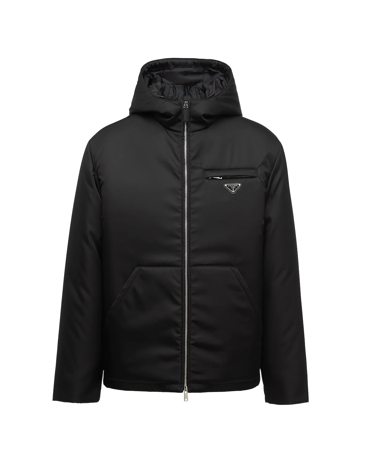 Re-Nylon padded gabardine bomber jacket - 1