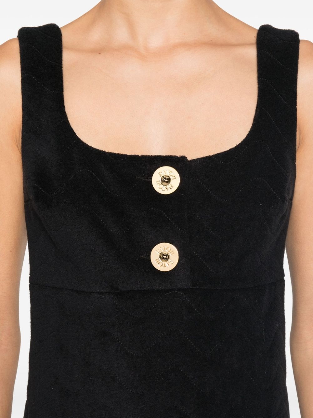 quilted cotton mini dress - 5