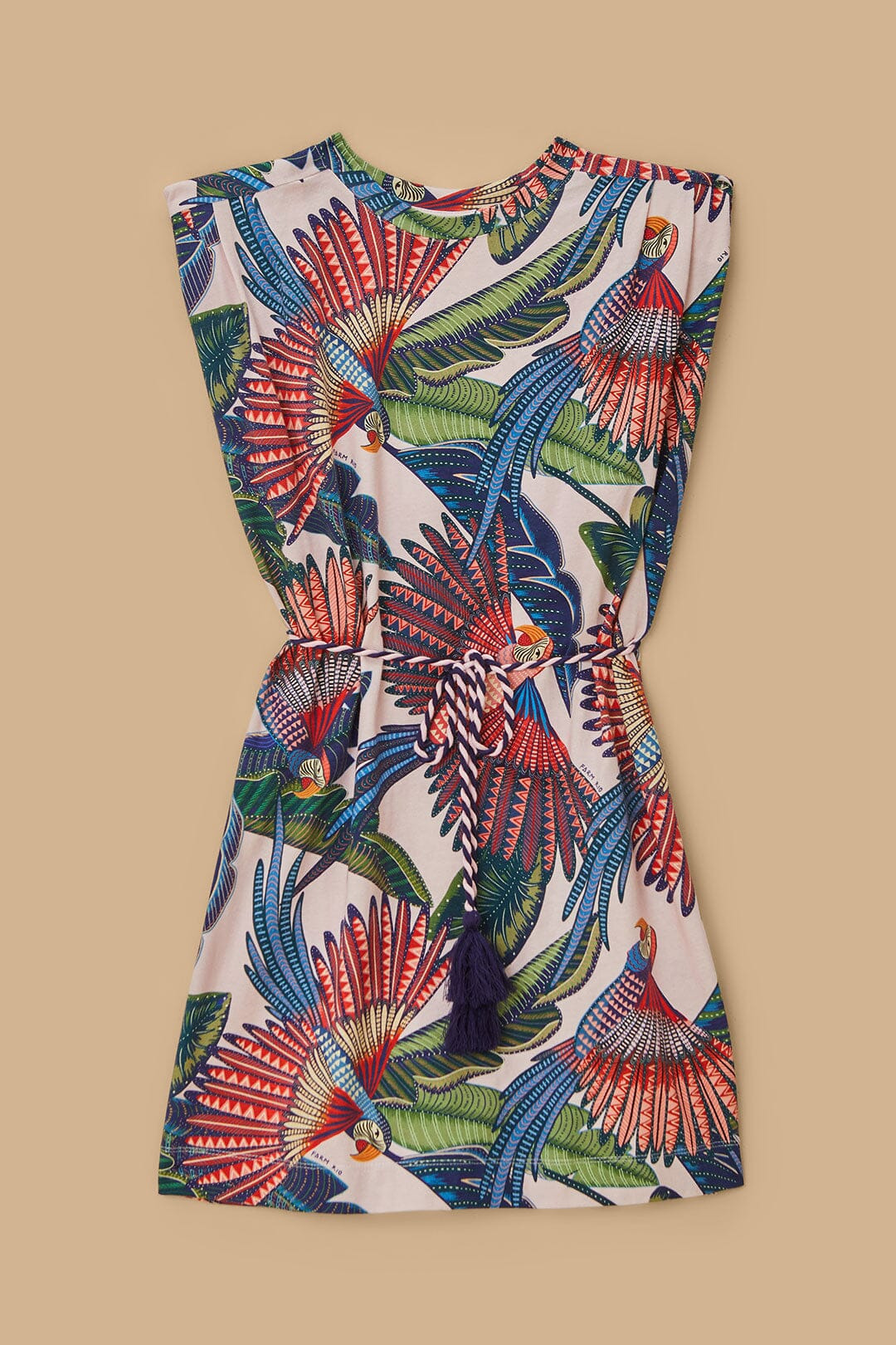 Pink Macaw Flight Mini T-Shirt Dress - 4
