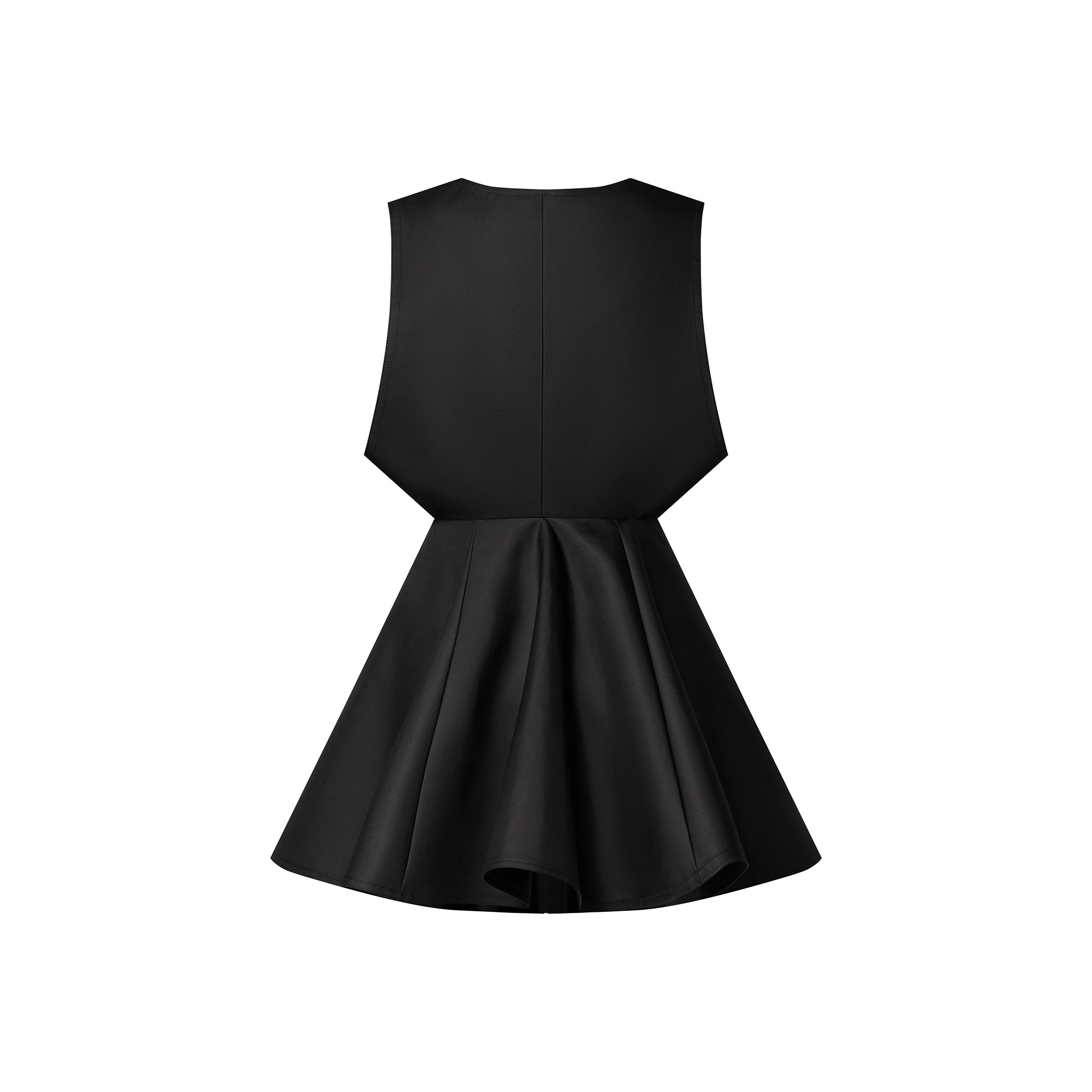Boxy Button Front Dress - 3