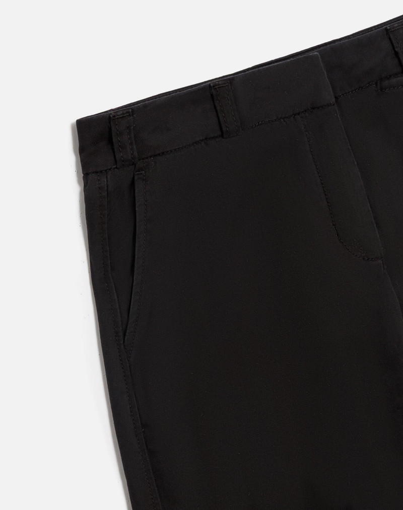 Mid Rise Wide Leg Trouser - Washed Black 3