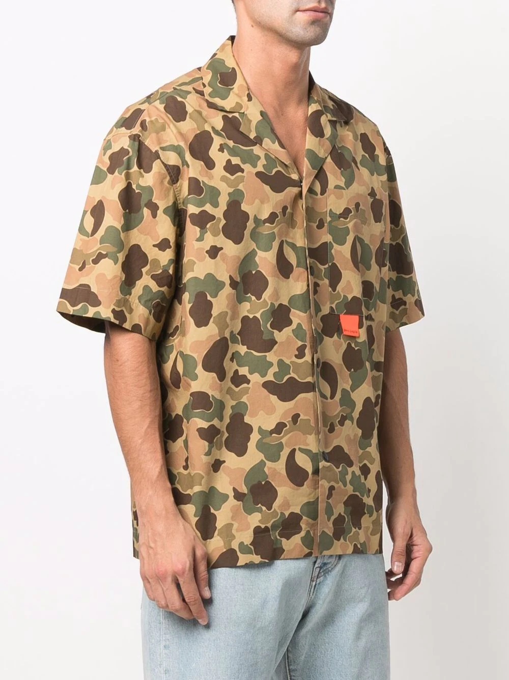 camouflage-print short-sleeve shirt - 3