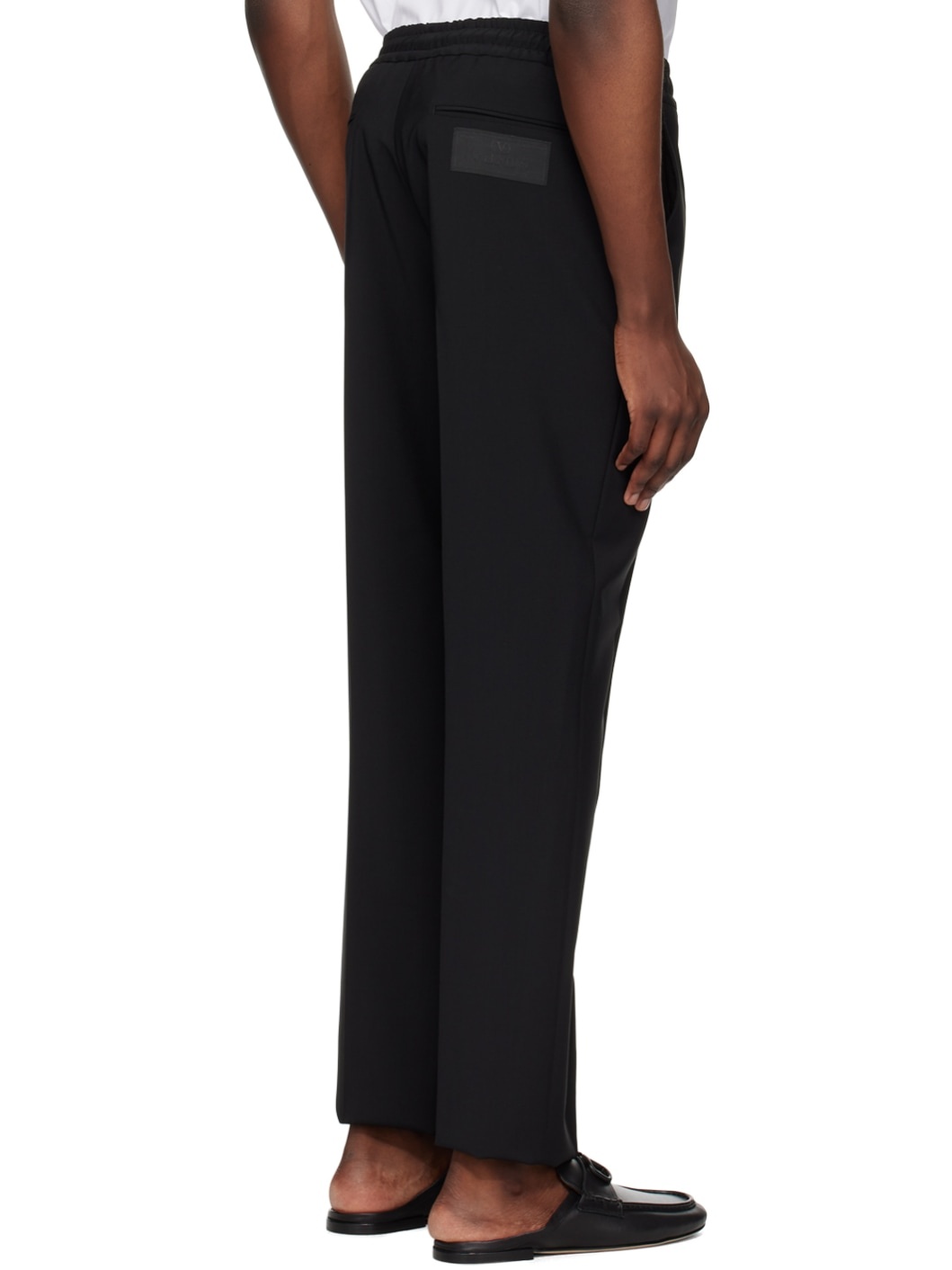 Black Drawstring Trousers - 3