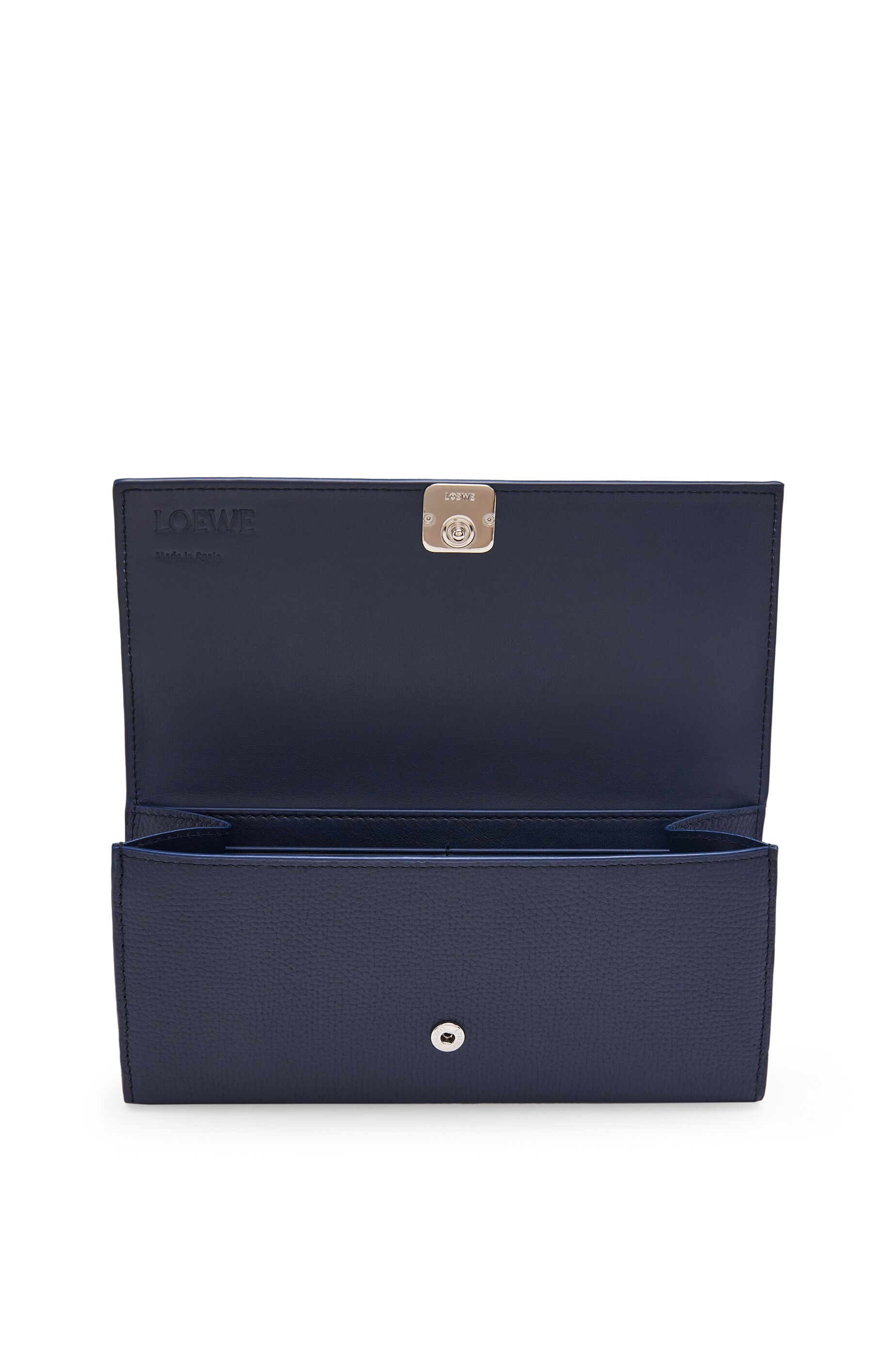 Anagram continental wallet in pebble grain calfskin - 2