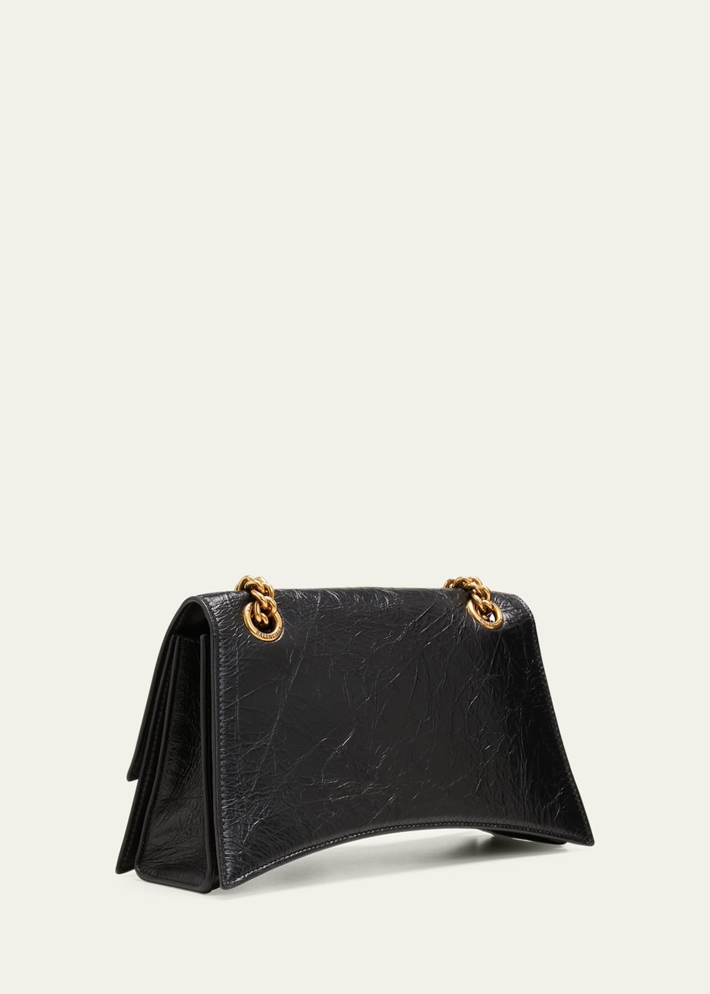 Crush Small Crinkled Leather Shoulder Bag - 3