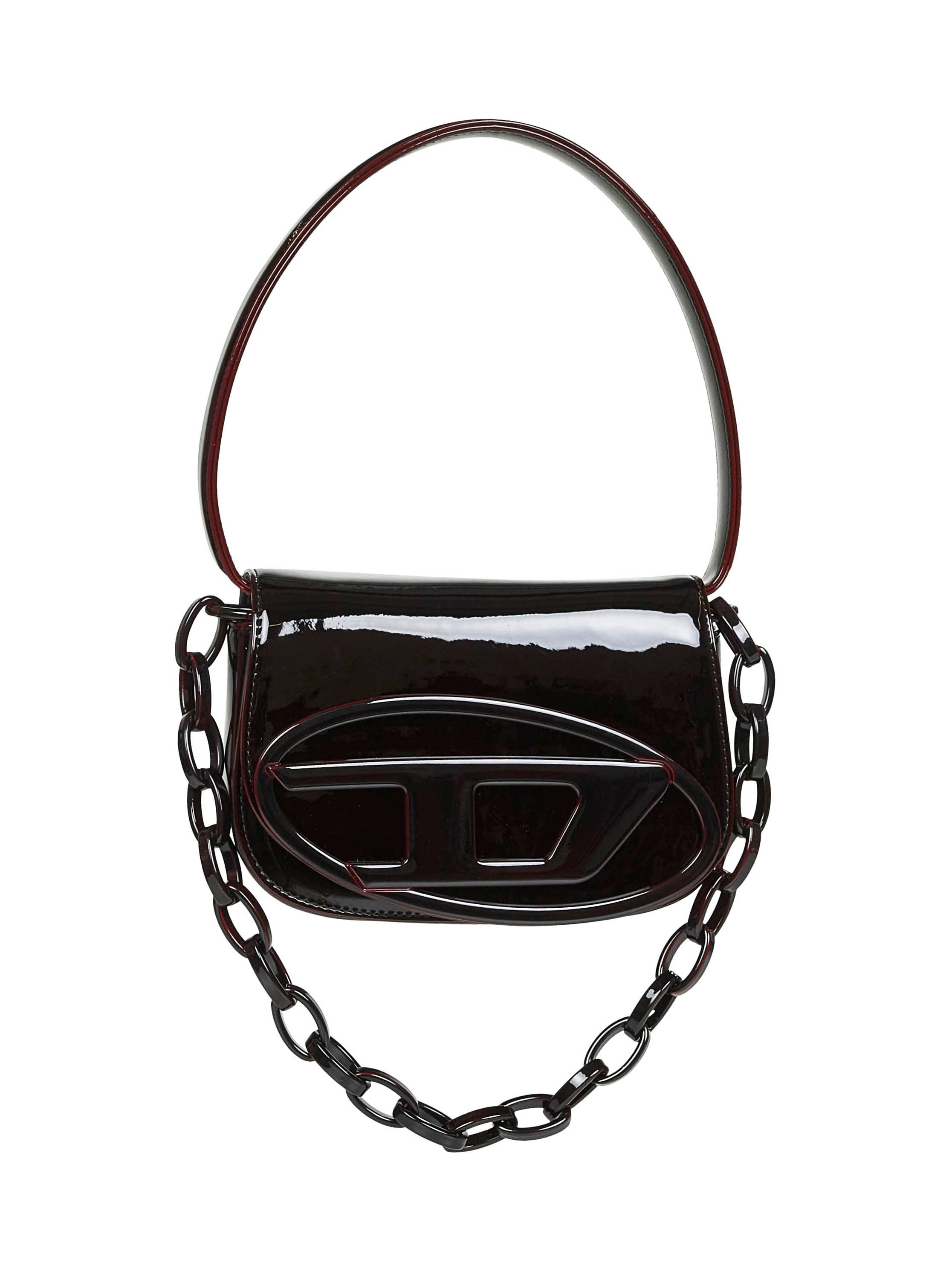 Burgundy 1DR shoulder bag - 4