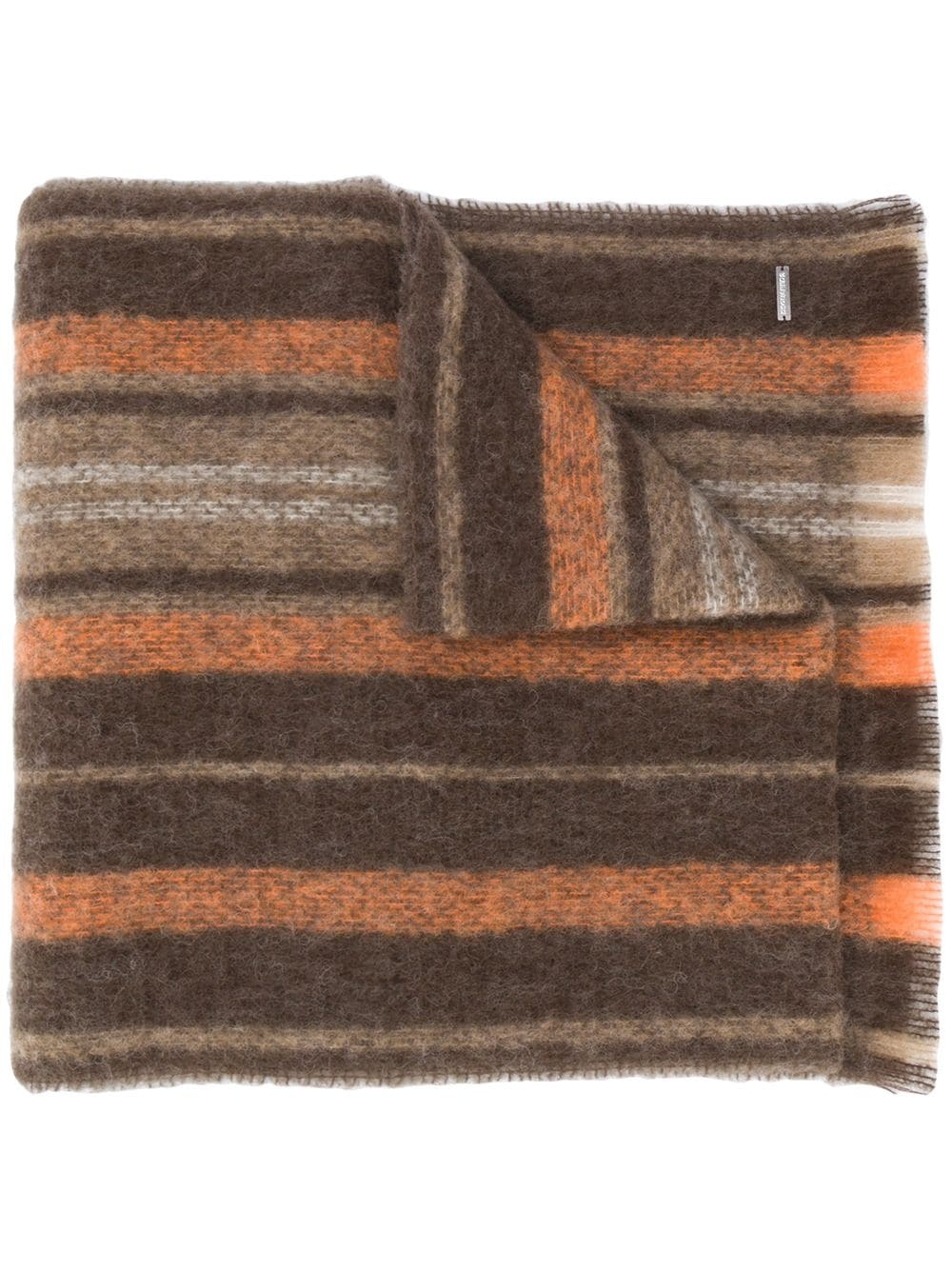 striped wool scarf - 1