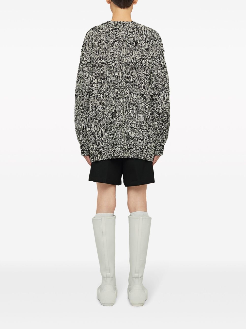 jacquard wool blend jumper - 4