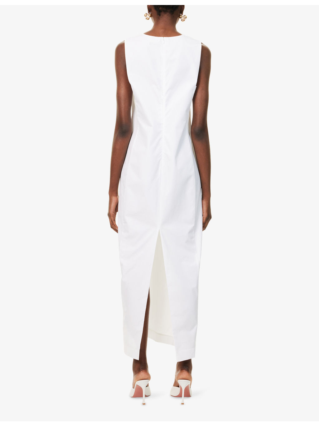 Avery Sleeveless Cotton Maxi Dress - 4