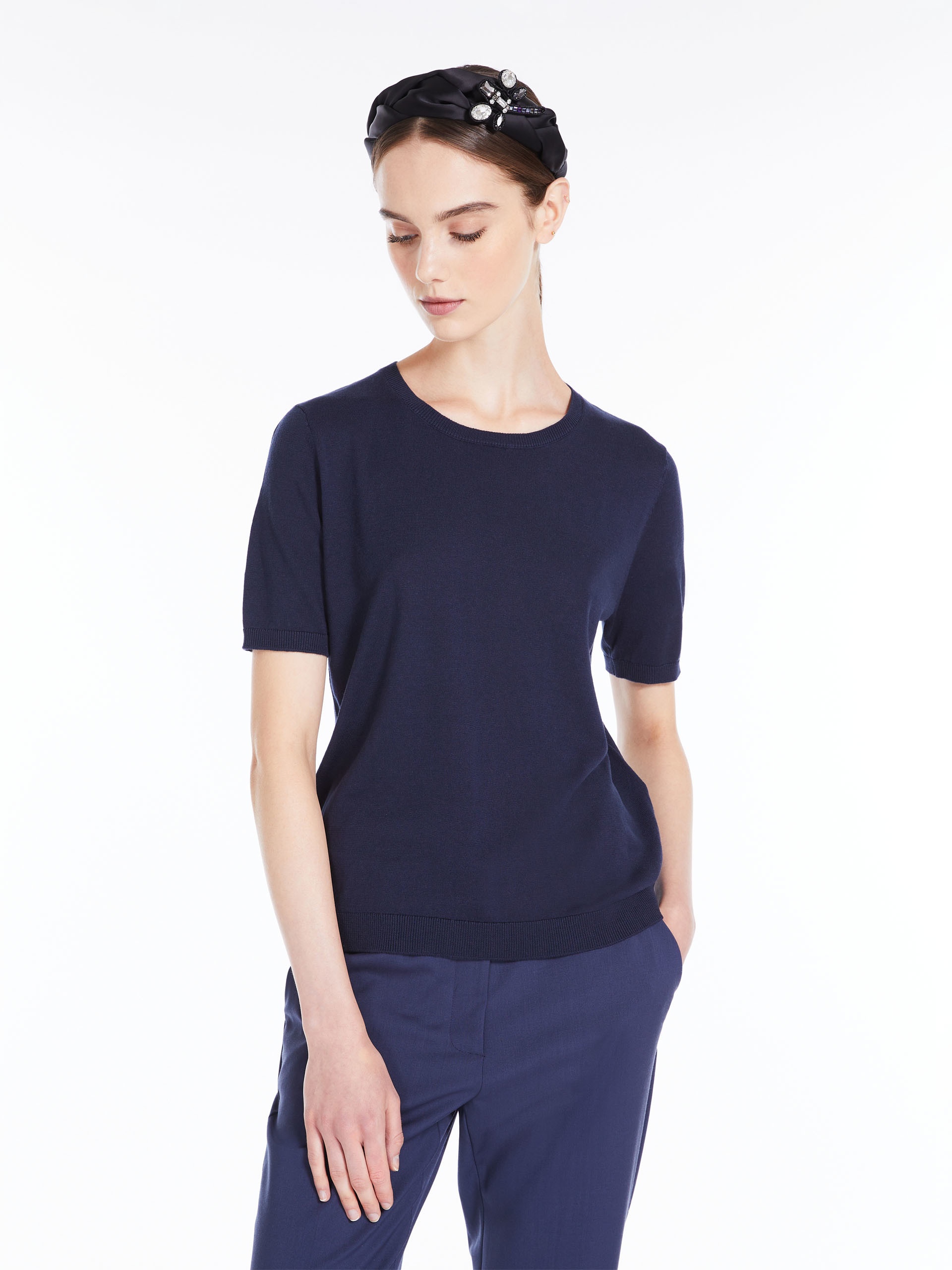 AGRO Silk blend knit T-shirt - 5