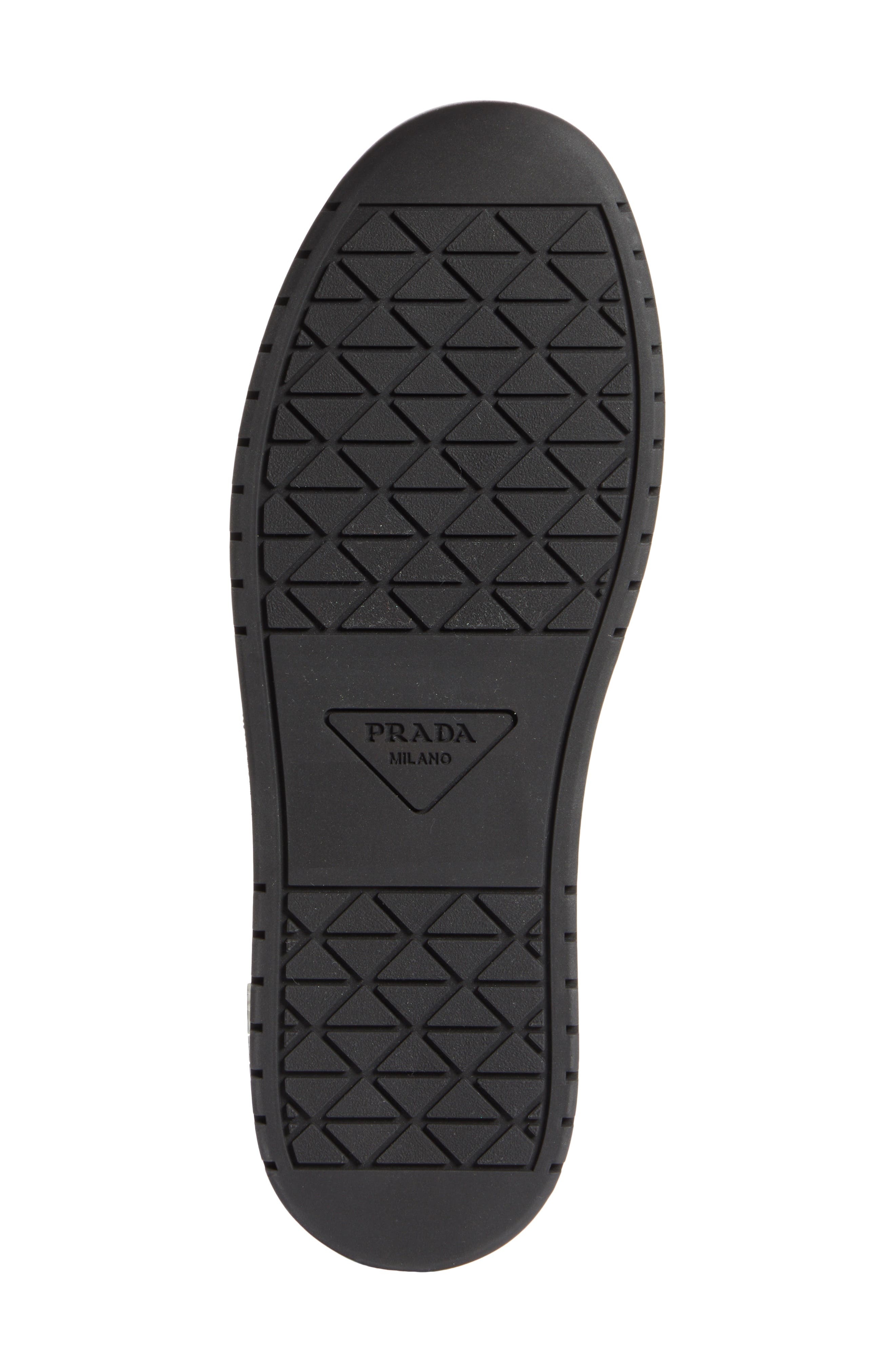 Prada Logo Sport Sneaker in Bianco/Nero at Nordstrom - 6