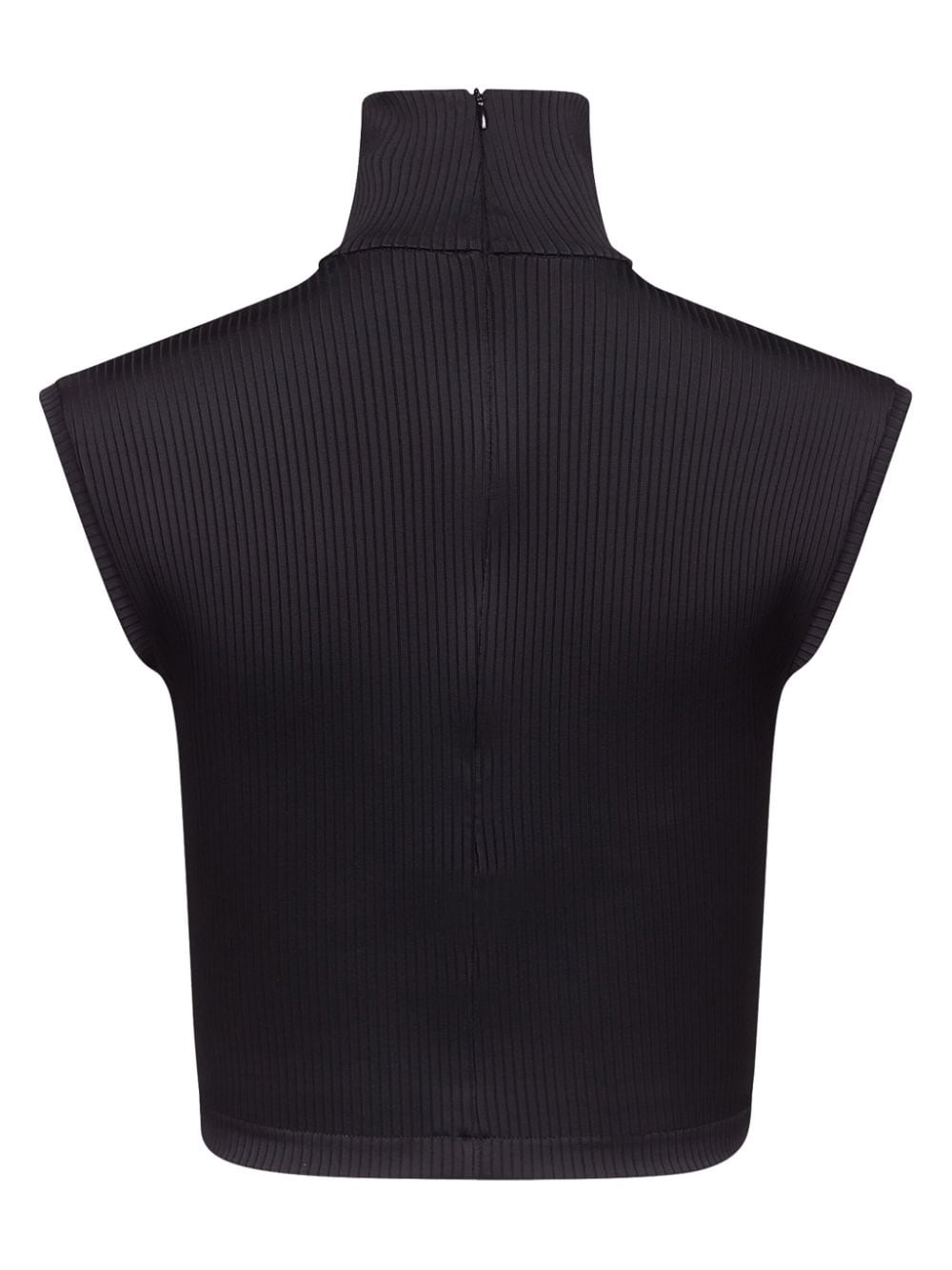 star-stud rib-knit crop top - 4
