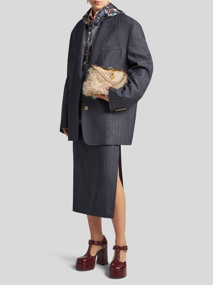 OVERSIZED JACKET WITH PEGASO BUTTONS - 3