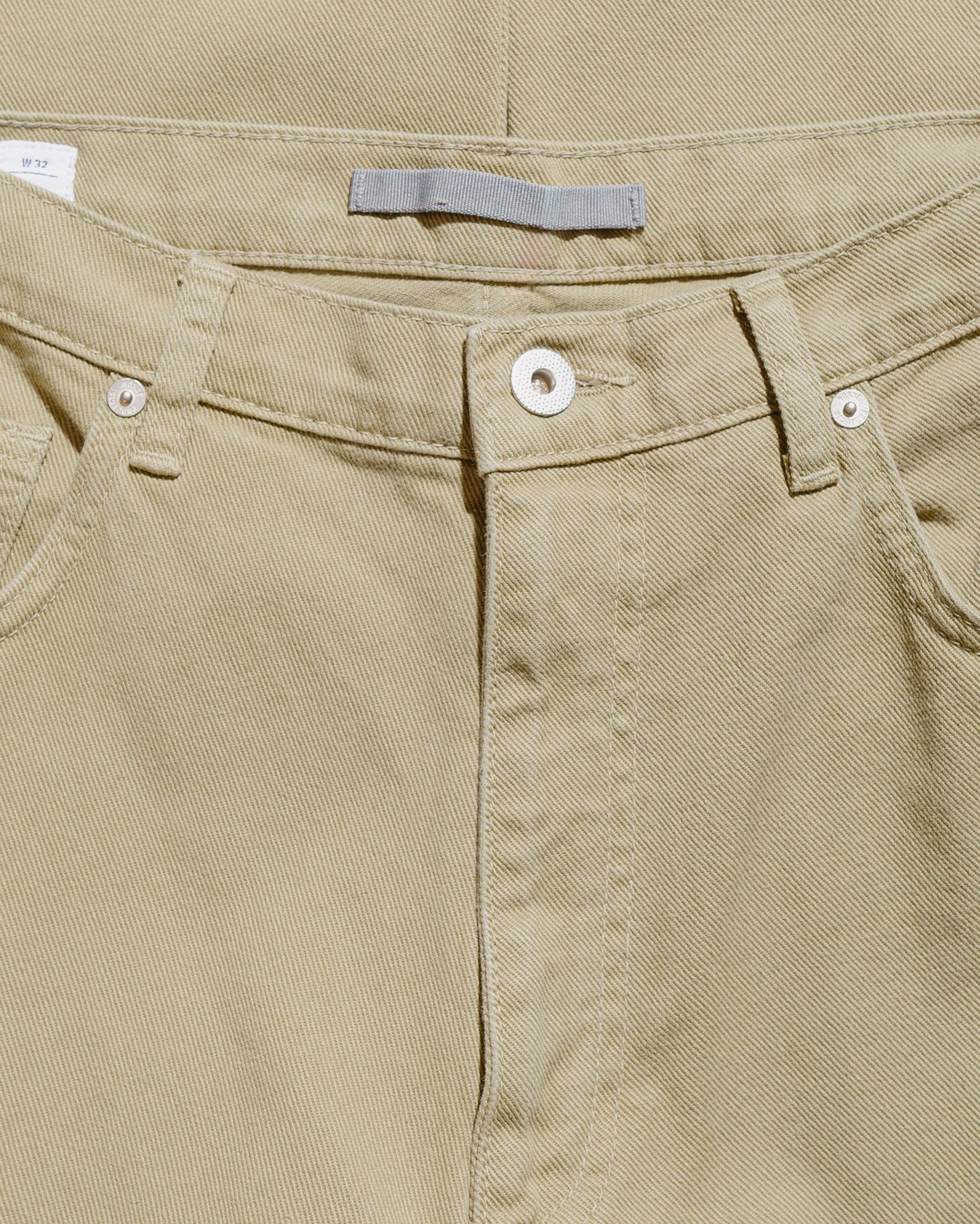 Mogens Relaxed 5 Pocket Heavy Twill Moss Green - 5
