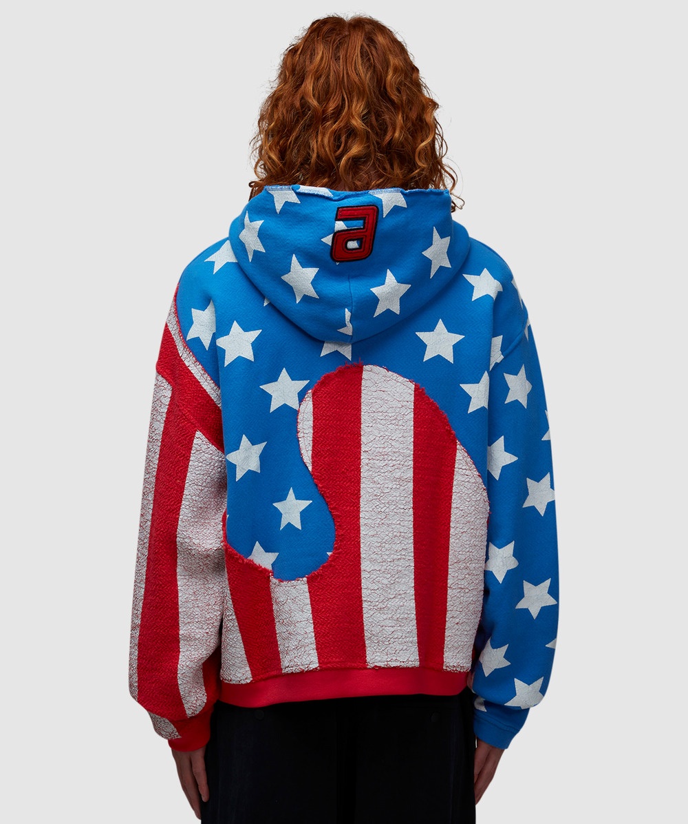 Stars and stripes swirl hoodie - 3