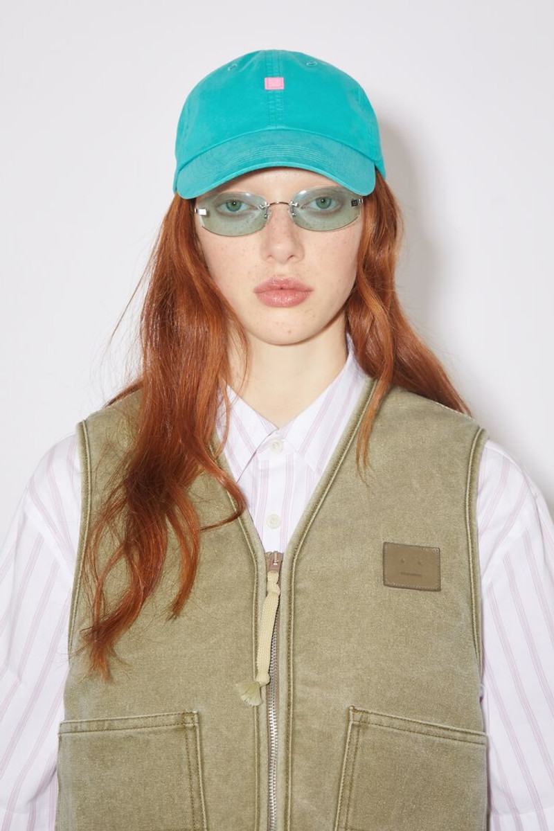 Acne Studios Micro Face patch cap - Sea green outlook