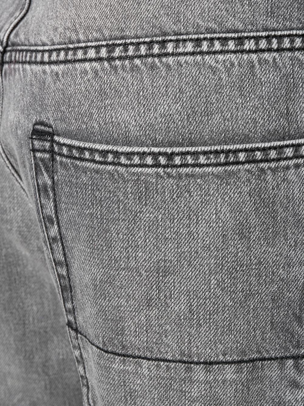 grey-wash high-waisted jeans - 5