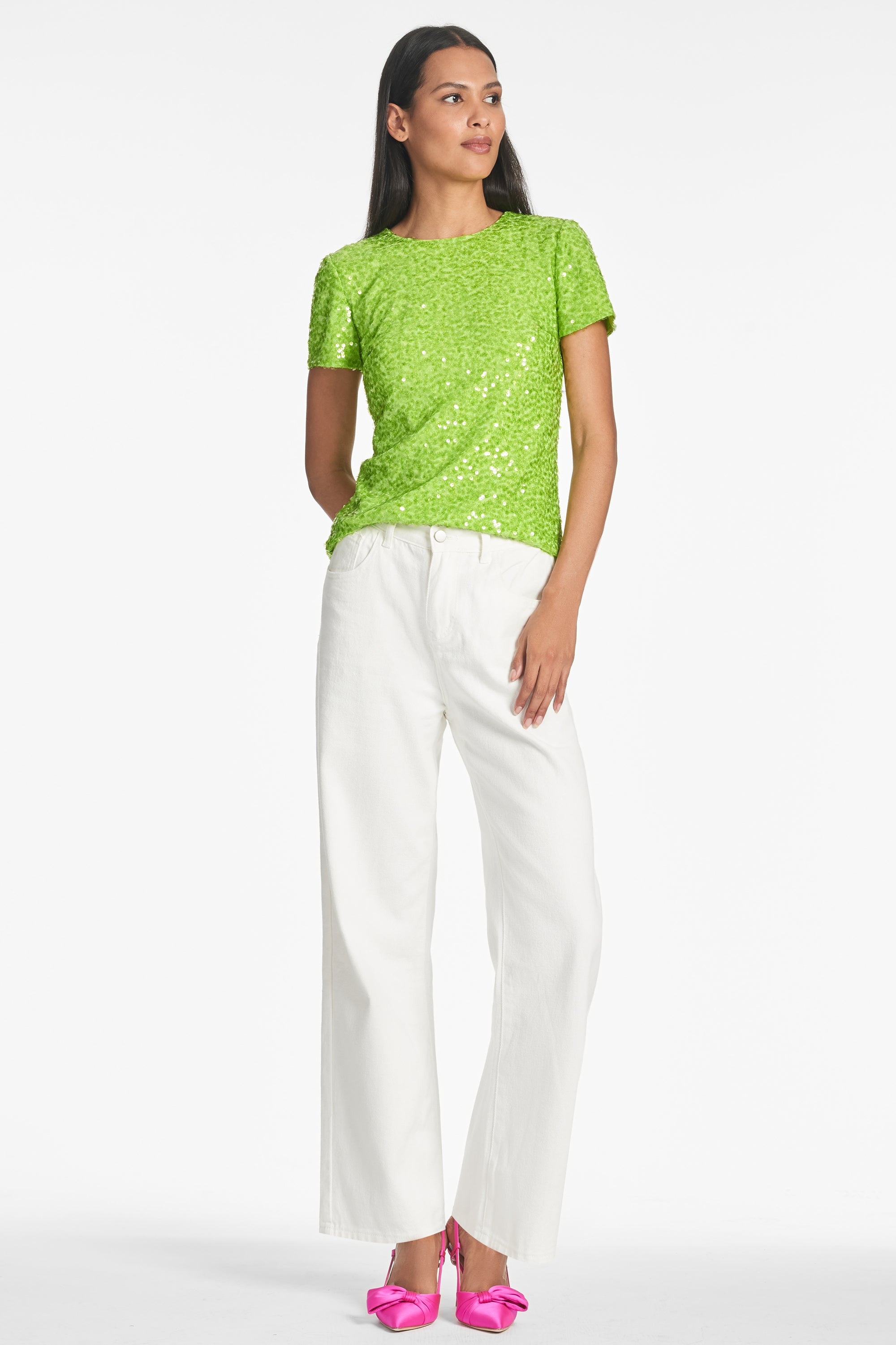 Veronica Top - Electric Lime - 3