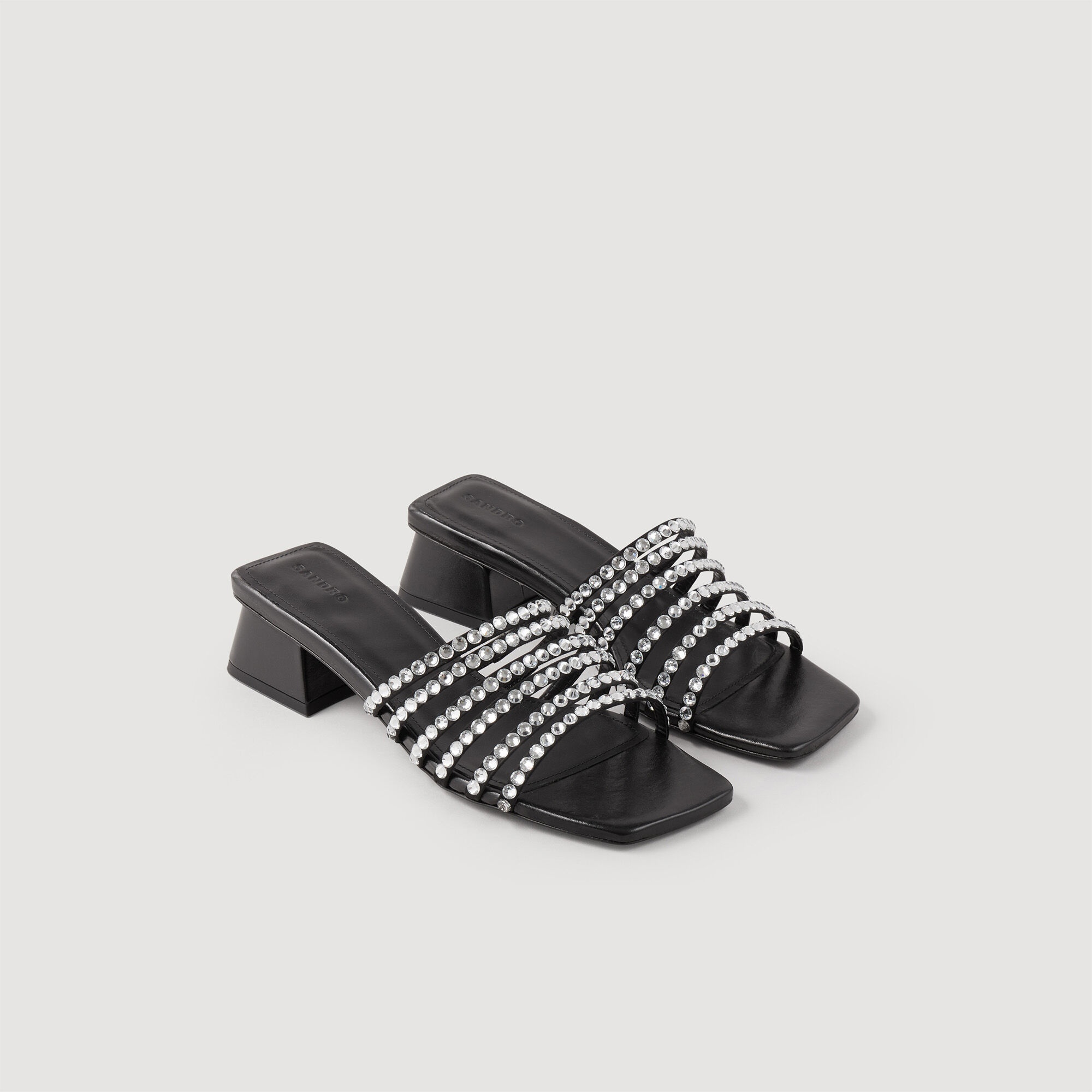 RHINESTONE MULES - 4