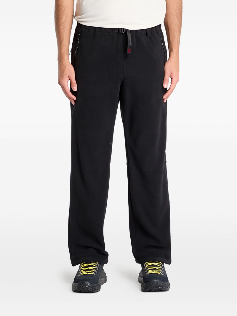 GRAMICCI belted fleece-texture track pants outlook