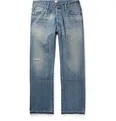 Distressed Selvedge Denim Jeans - 1