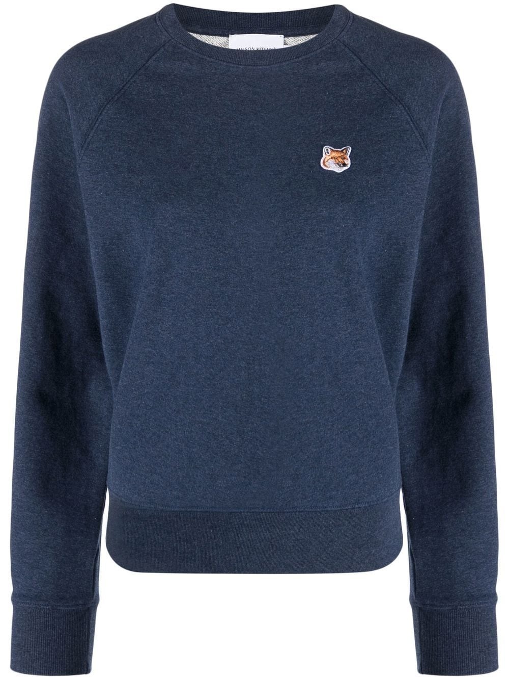 embroidered-fox sweatshirt - 1