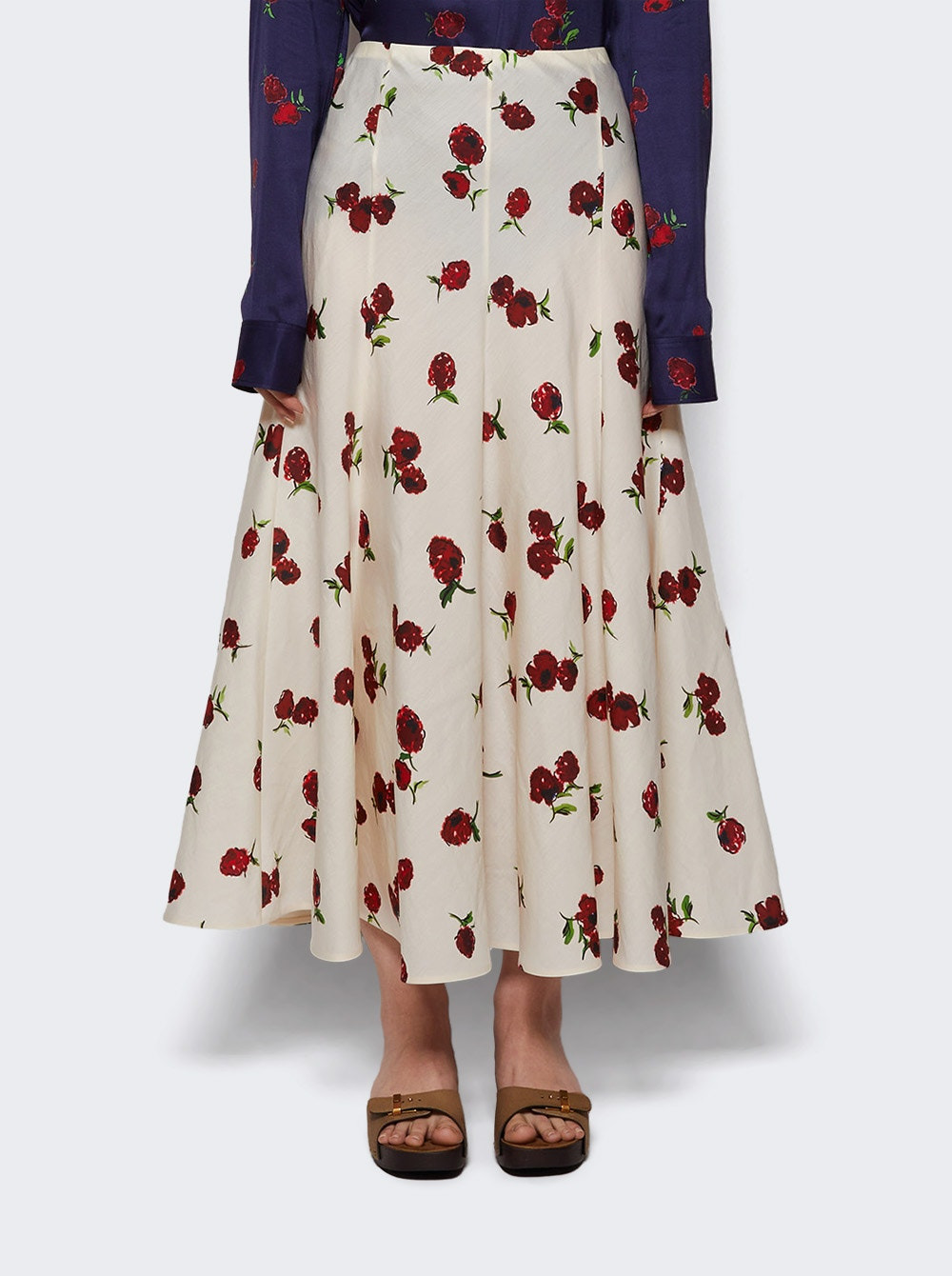 Lenno Skirt Rasberry And Cream - 2