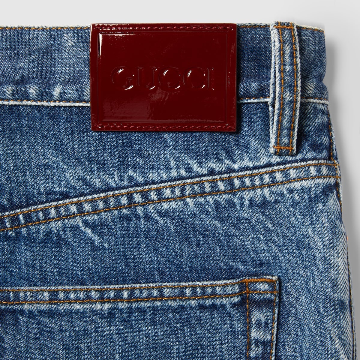 Two-toned denim pant - 7