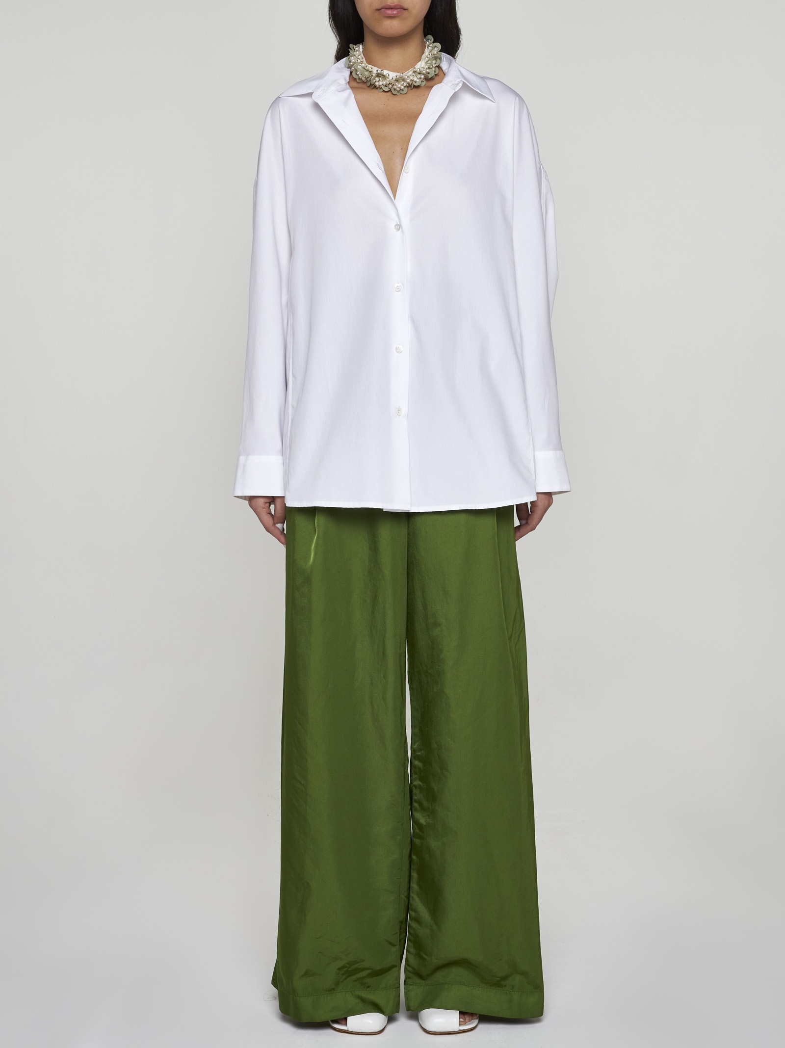 Nylon palazzo trousers - 2