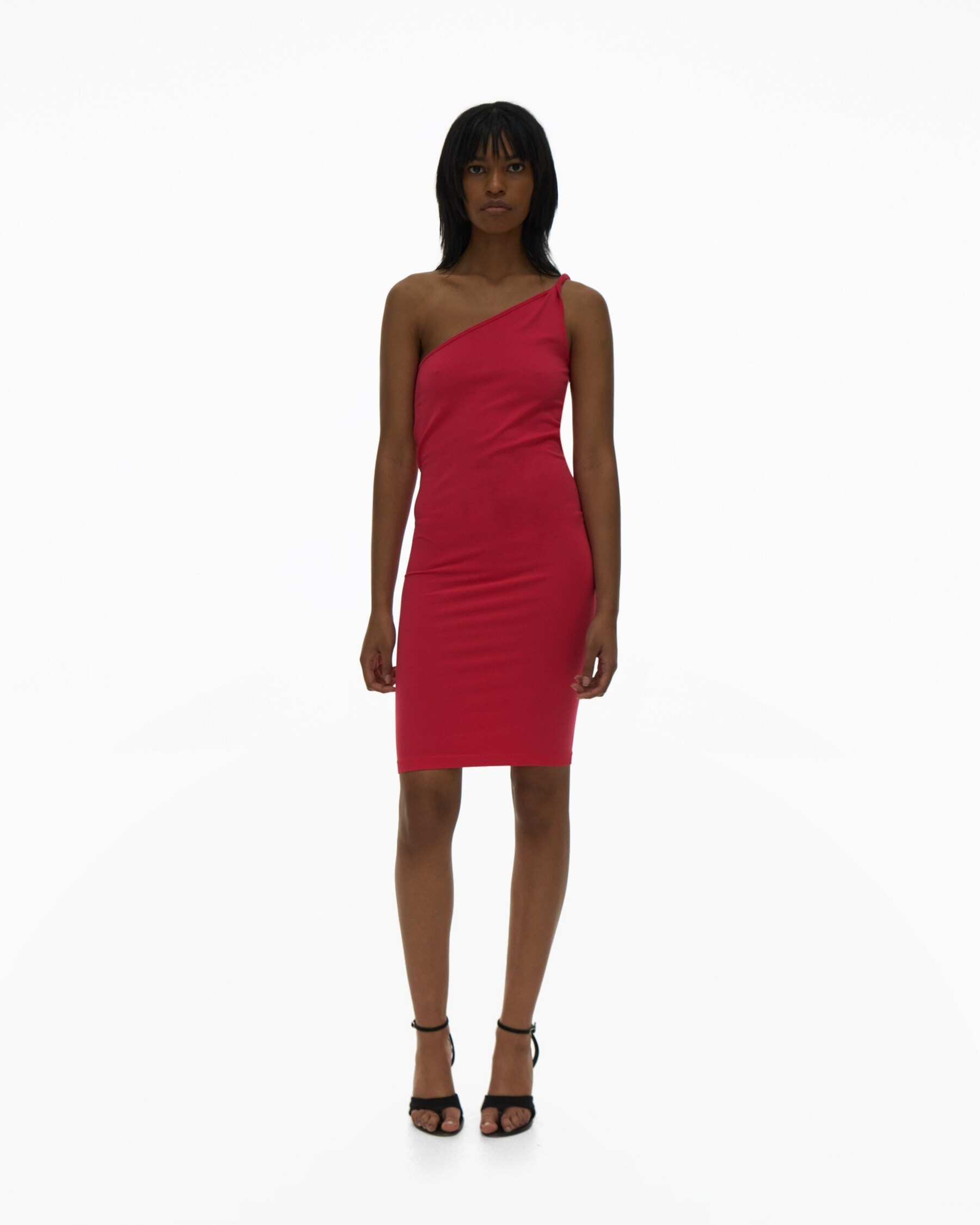 TWISTED ONE-SHOULDER DRESS - 2