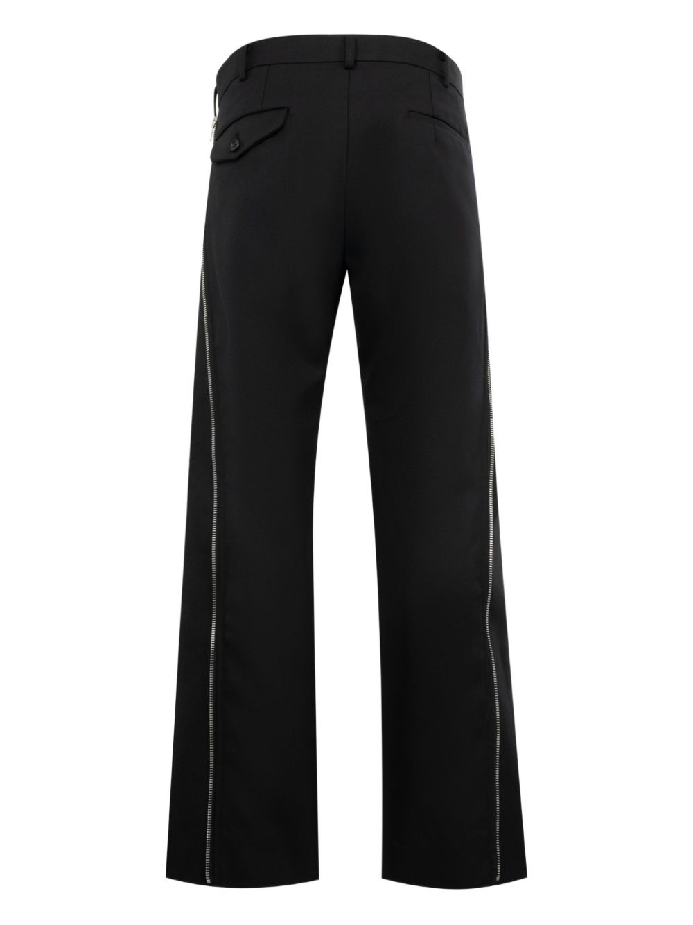 zip-embellished trousers - 2