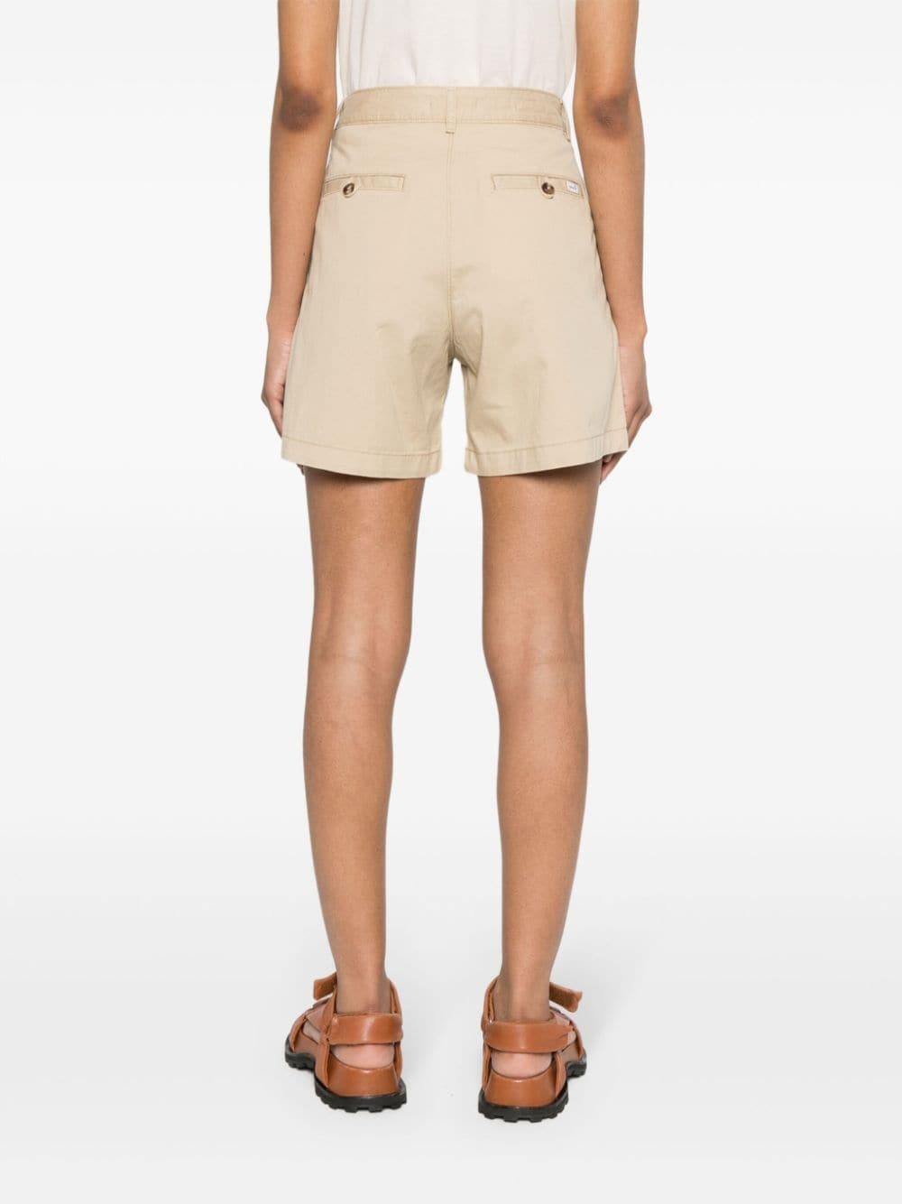 pleat-detail shorts - 4
