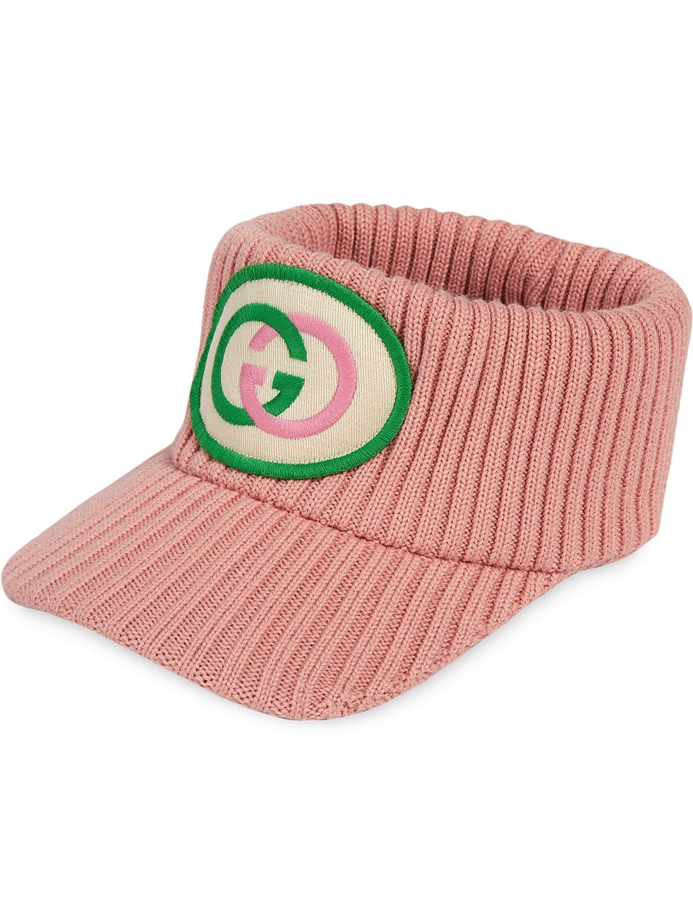 logo knitted visor - 1