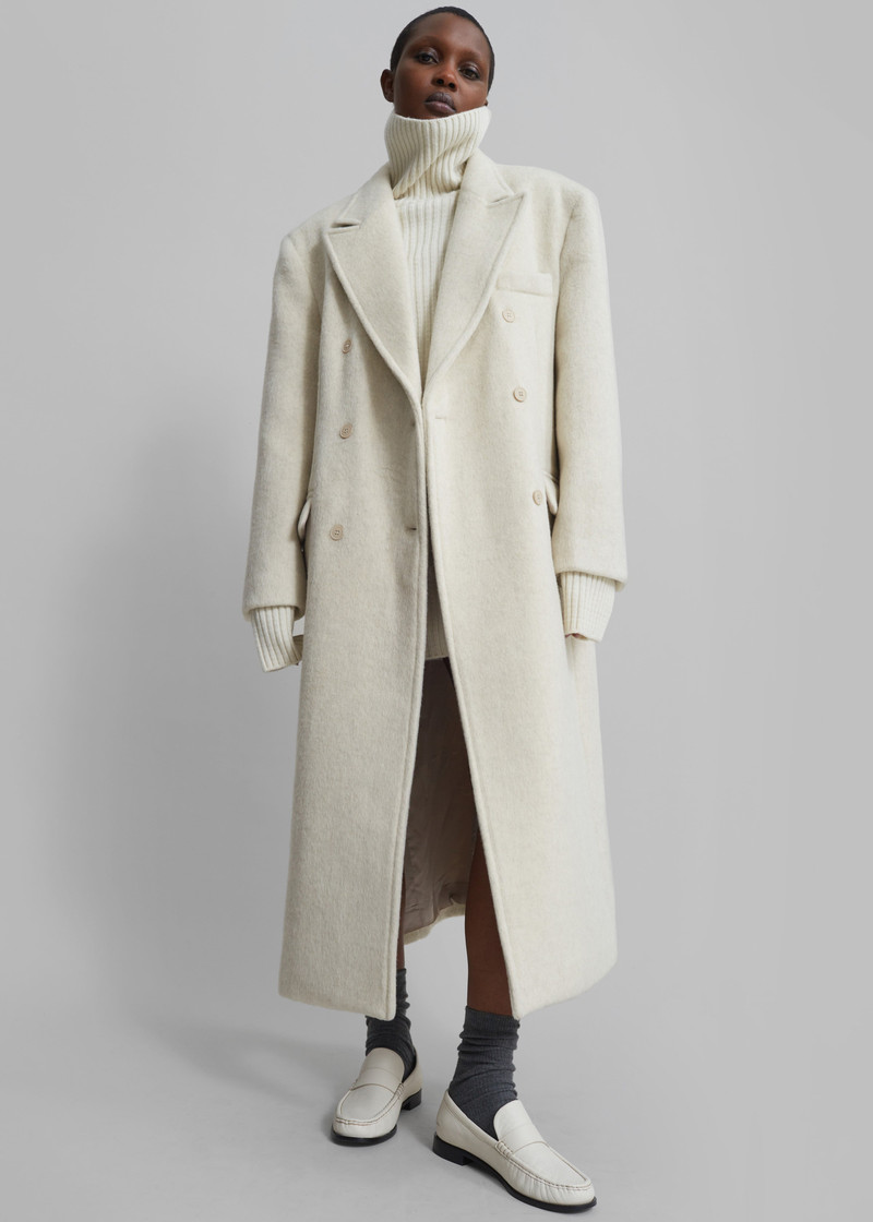 Jordan Wool Coat - Ivory 8